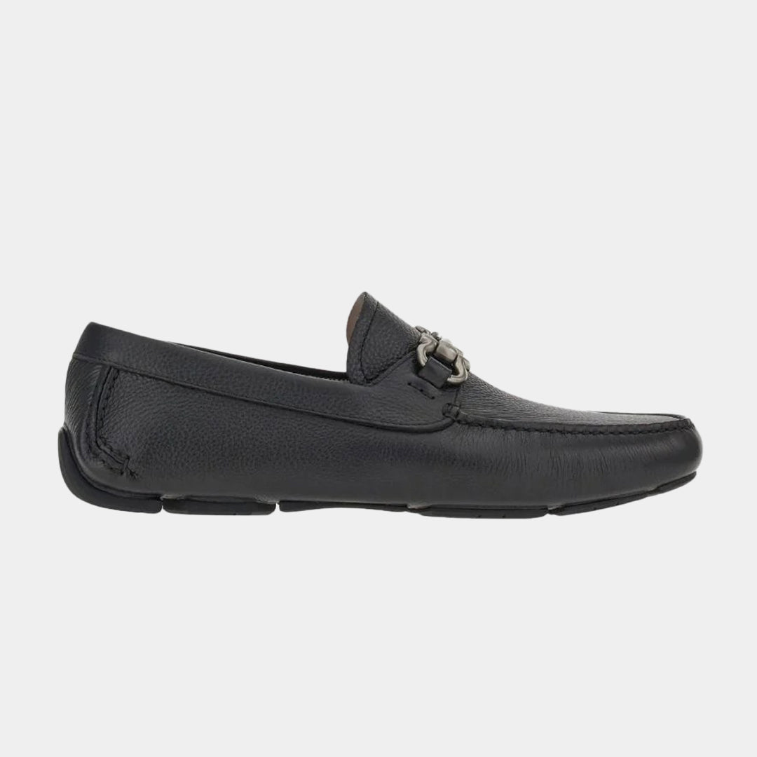 ZAPATO FERRAGAMO NEGRO CUERO (755610-PARIGI NEW)