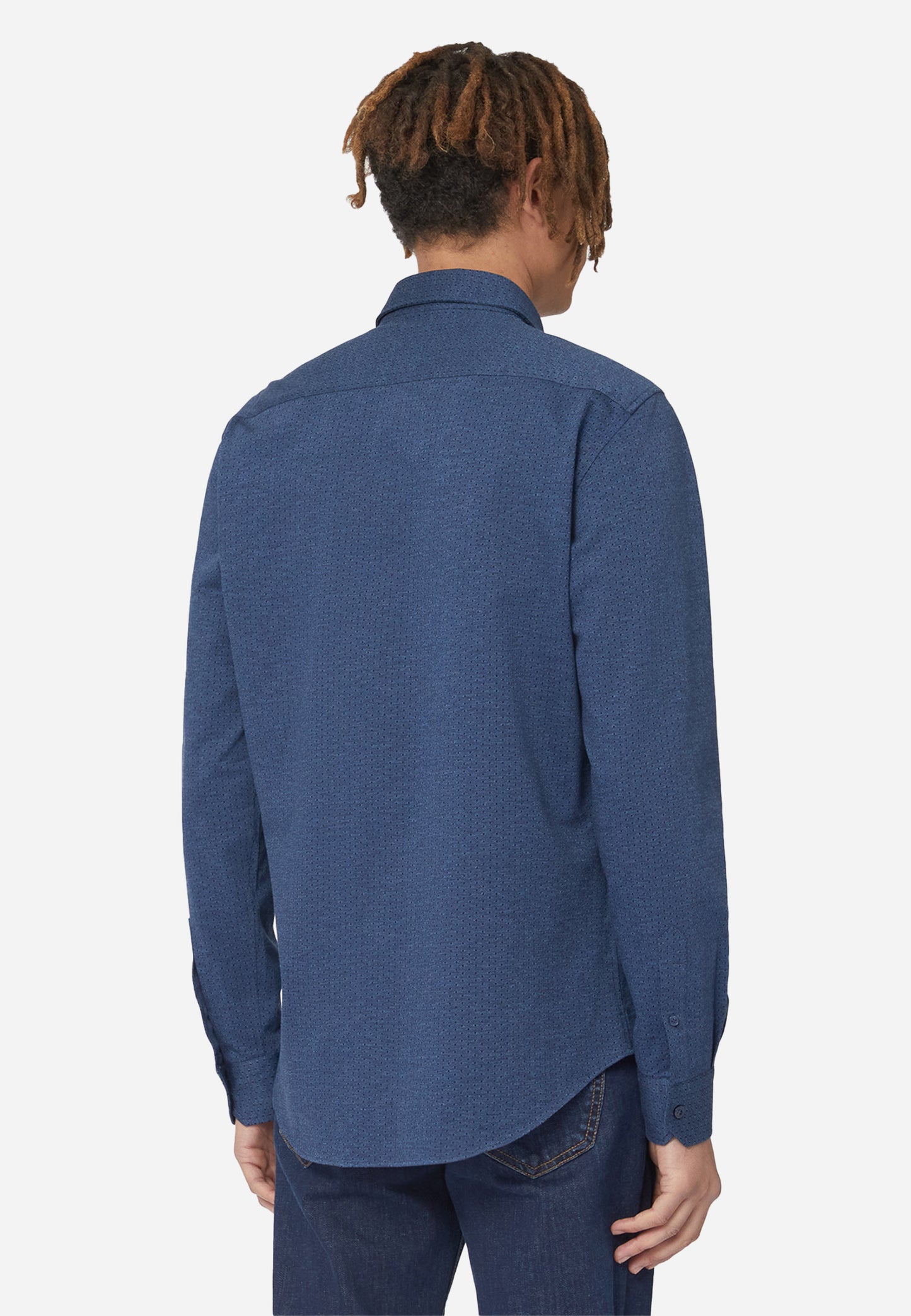 CAMISA SPORT HARMONT & BLAINE AZUL ALGODON (CNM001012932I-801)
