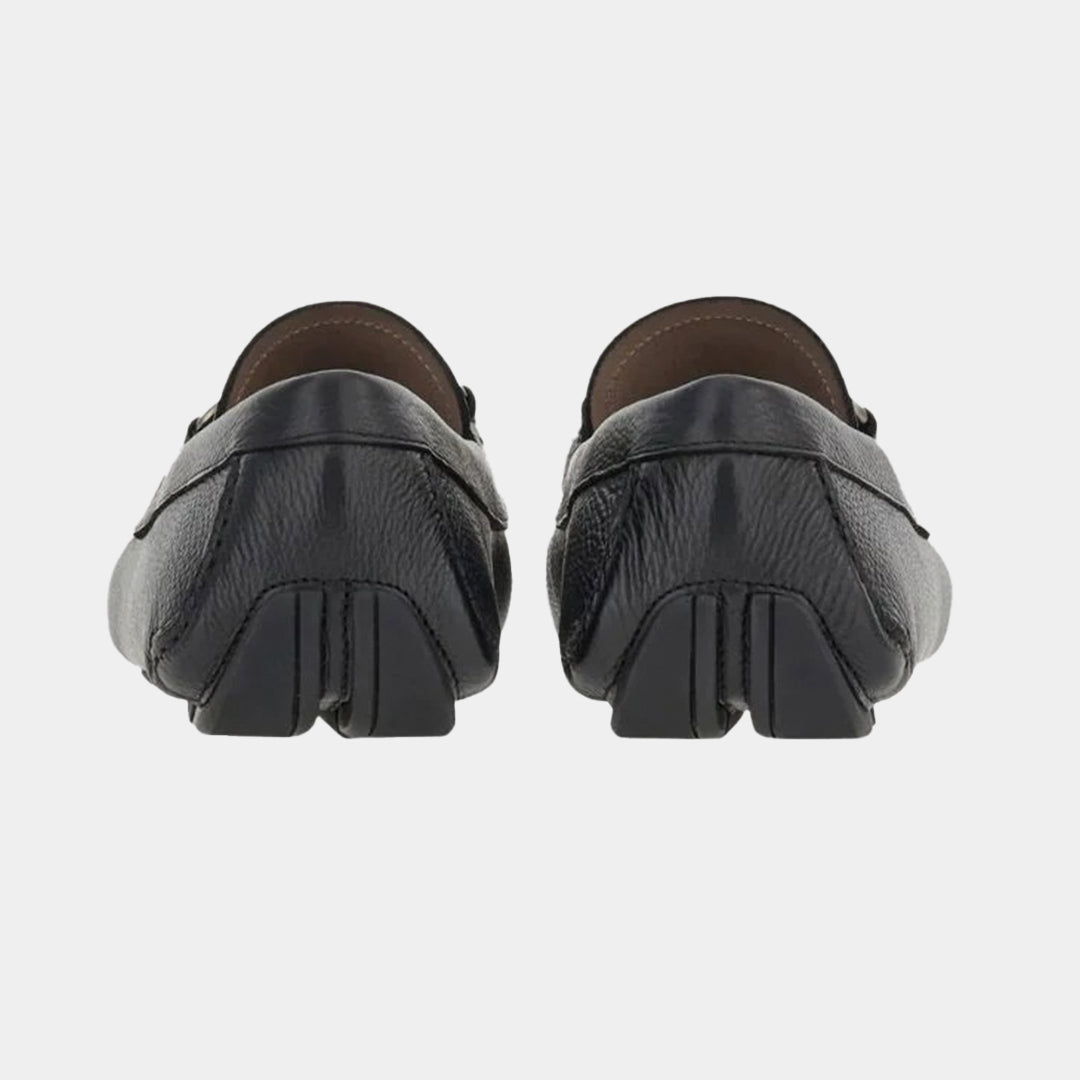 ZAPATO FERRAGAMO NEGRO CUERO (755610-PARIGI NEW)