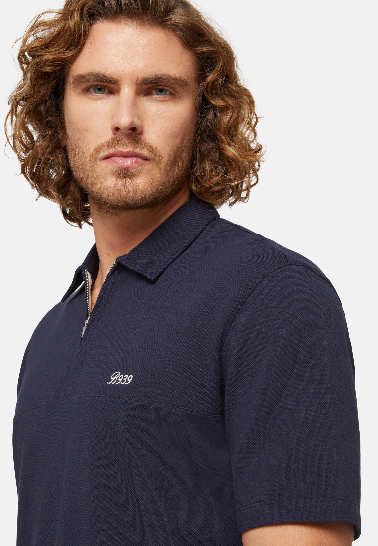 CAMISETA POLO BOGGI AZUL ALGODON