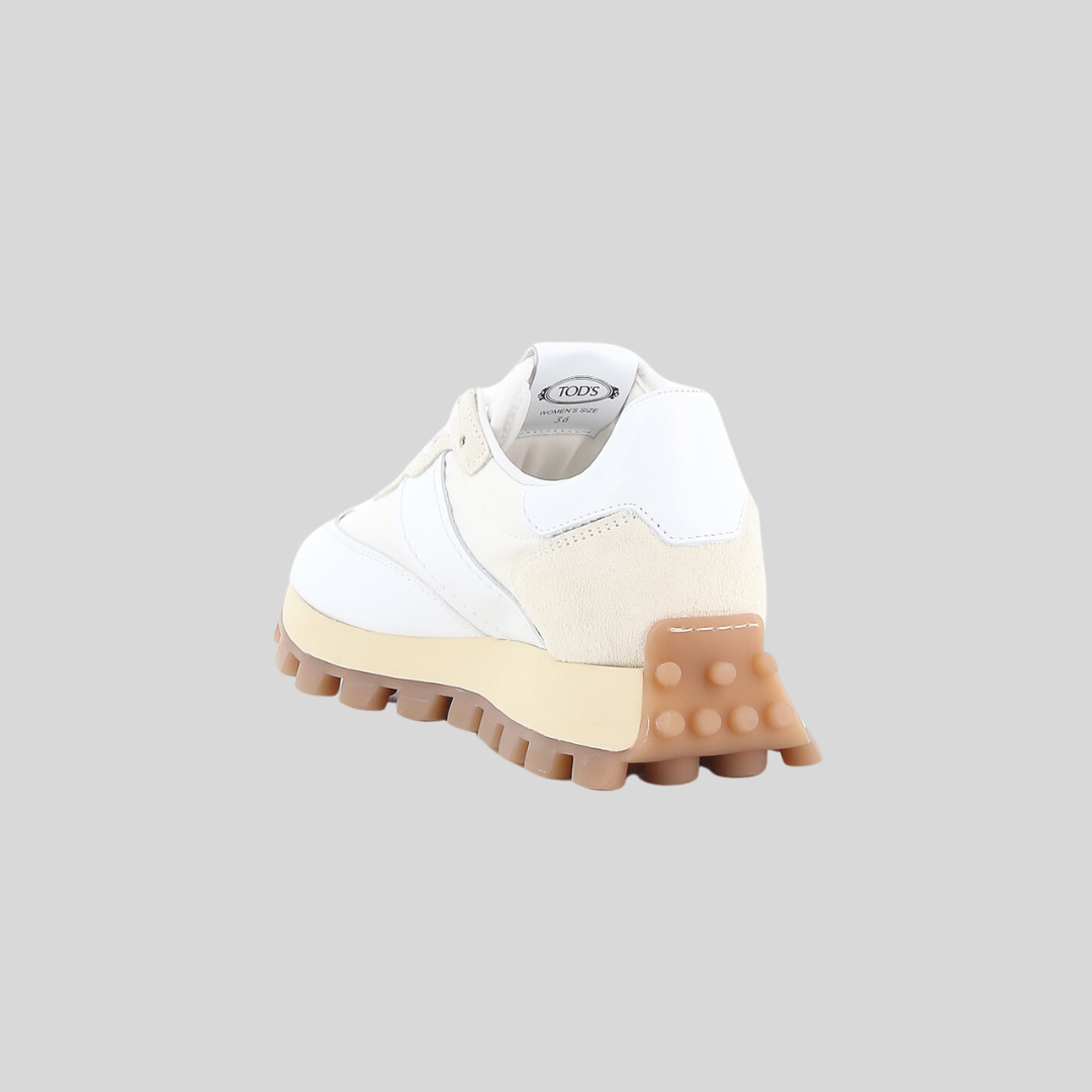Tenis Mujer Comfort Blanco/Beige Piel T.