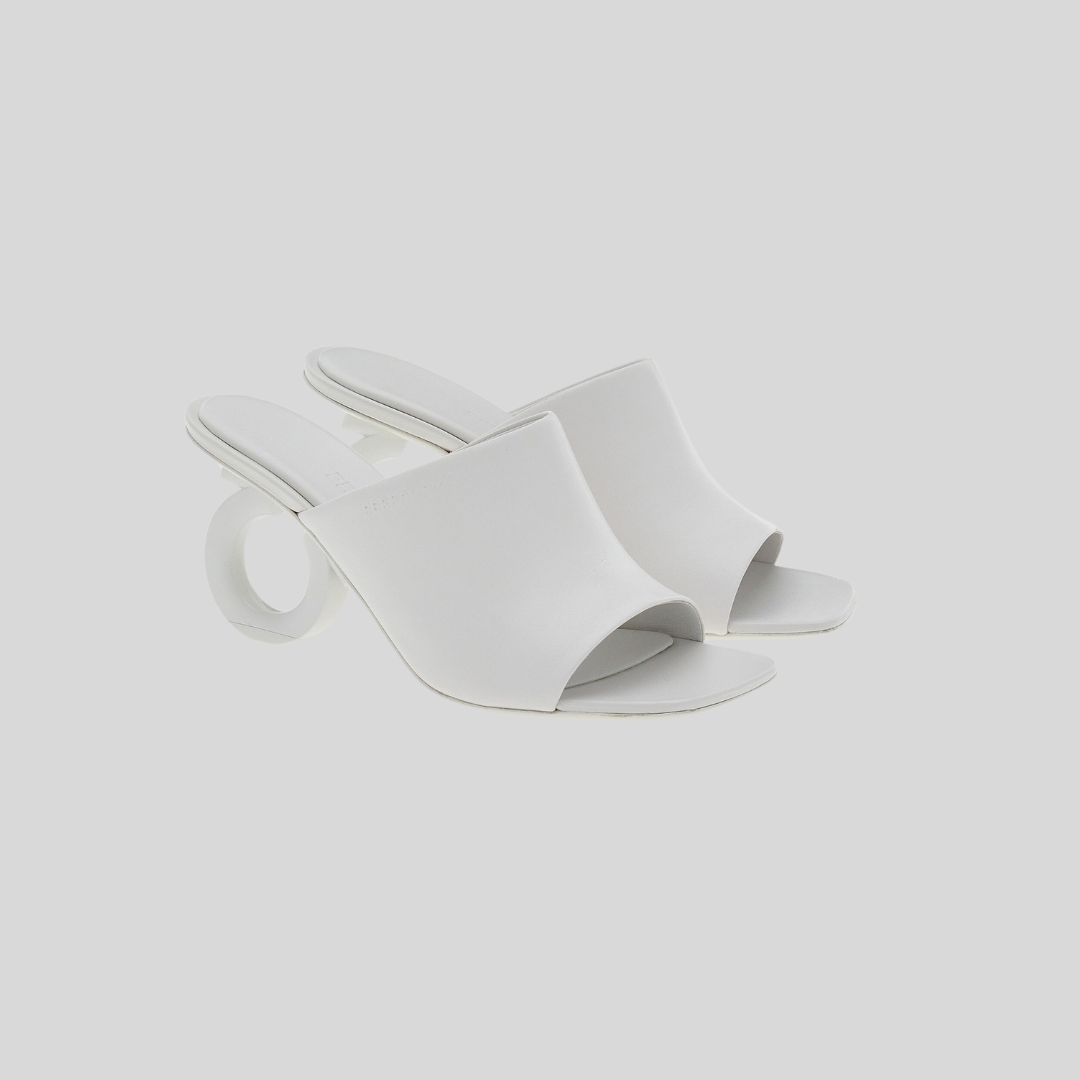 Sandalias Color Blanco Elina Mules S.F.