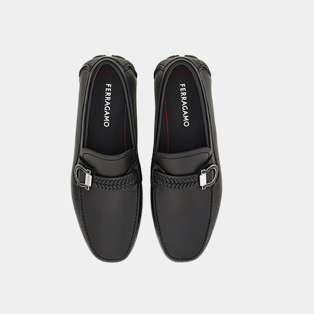 Zapato Mocasines Gancini Driver Negro S.F.