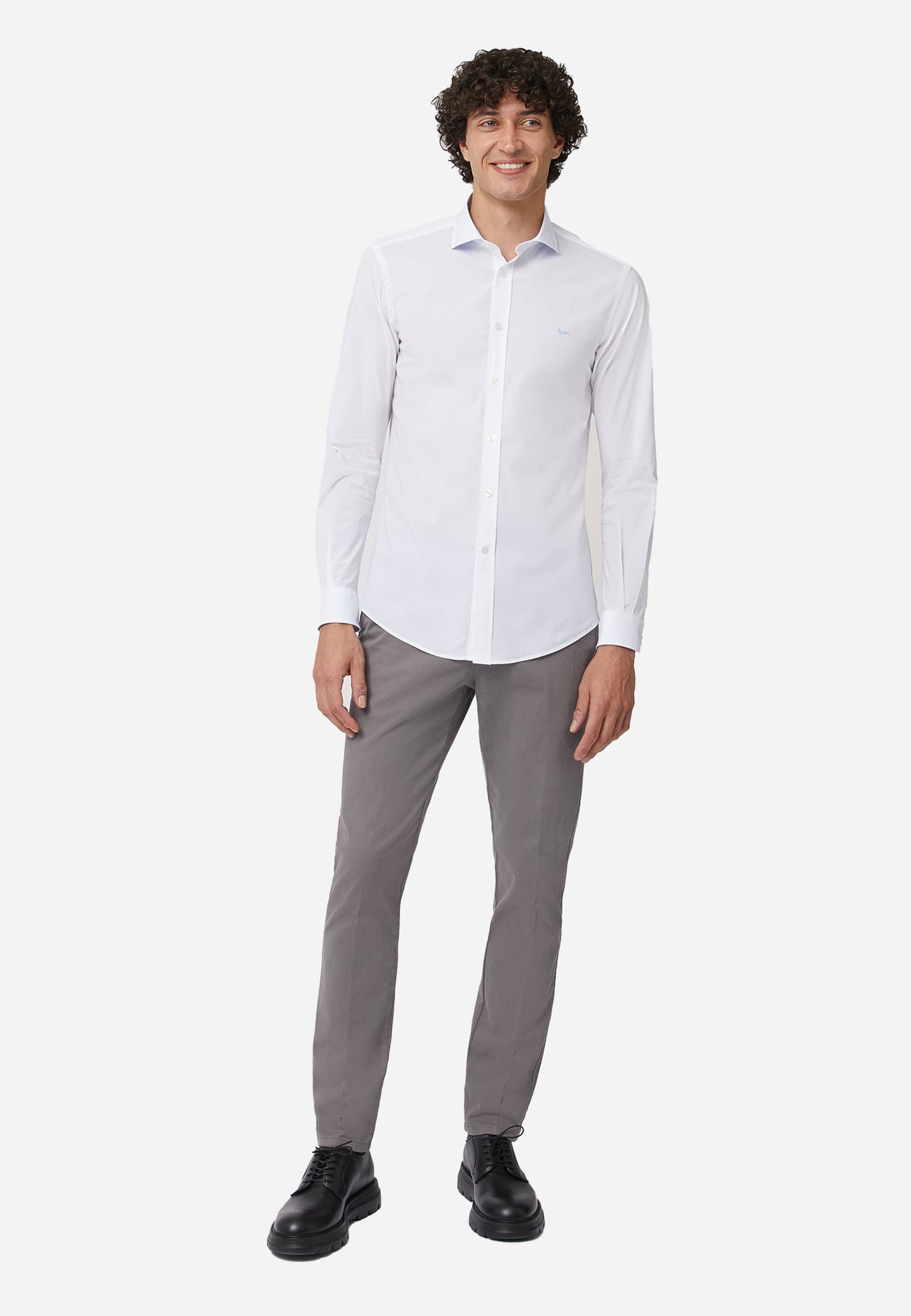 CAMISA SPORT HARMONT & BLAINE BLANCO ALGODON (CNM011012523I-100)