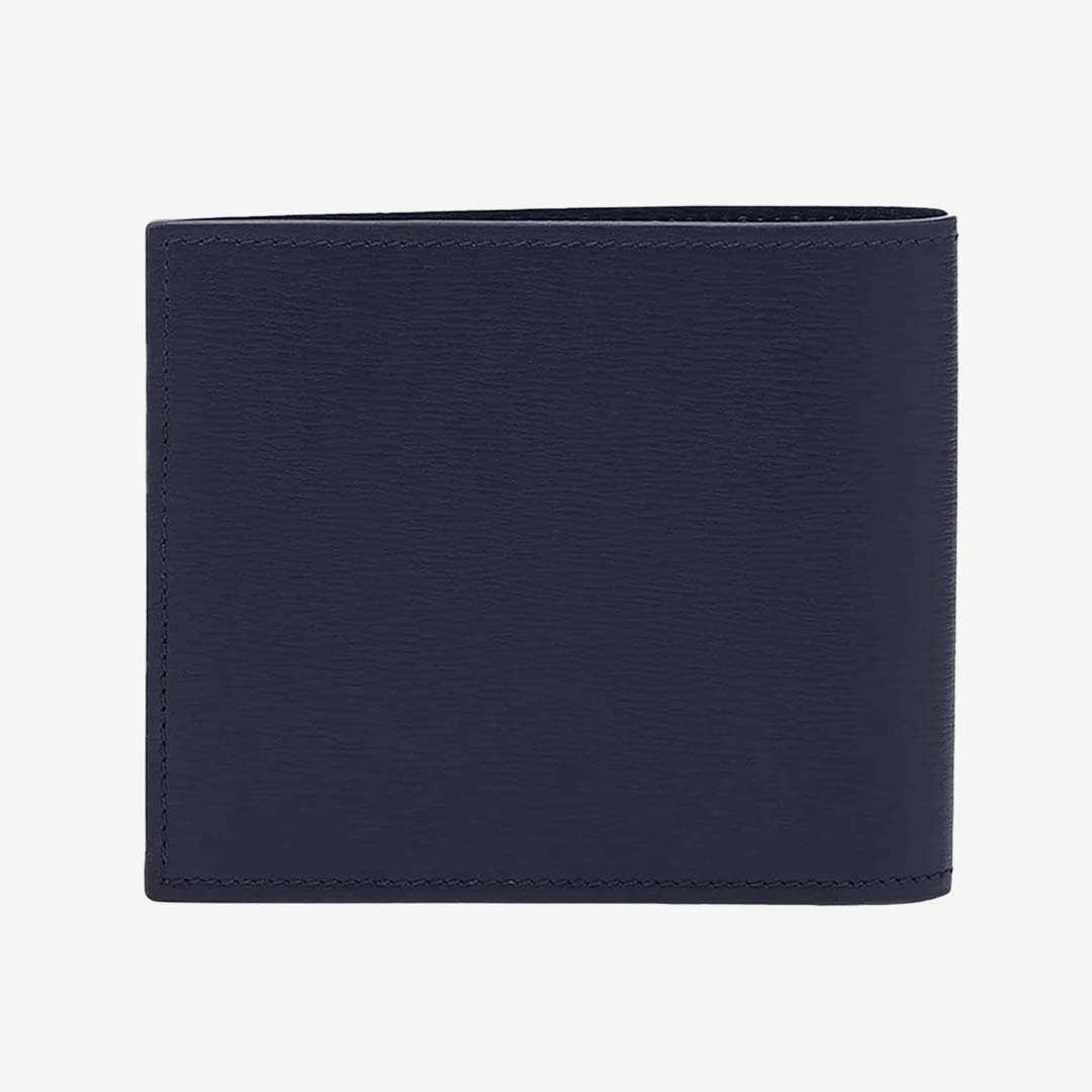 Billetera Clásica Azul de Cuero