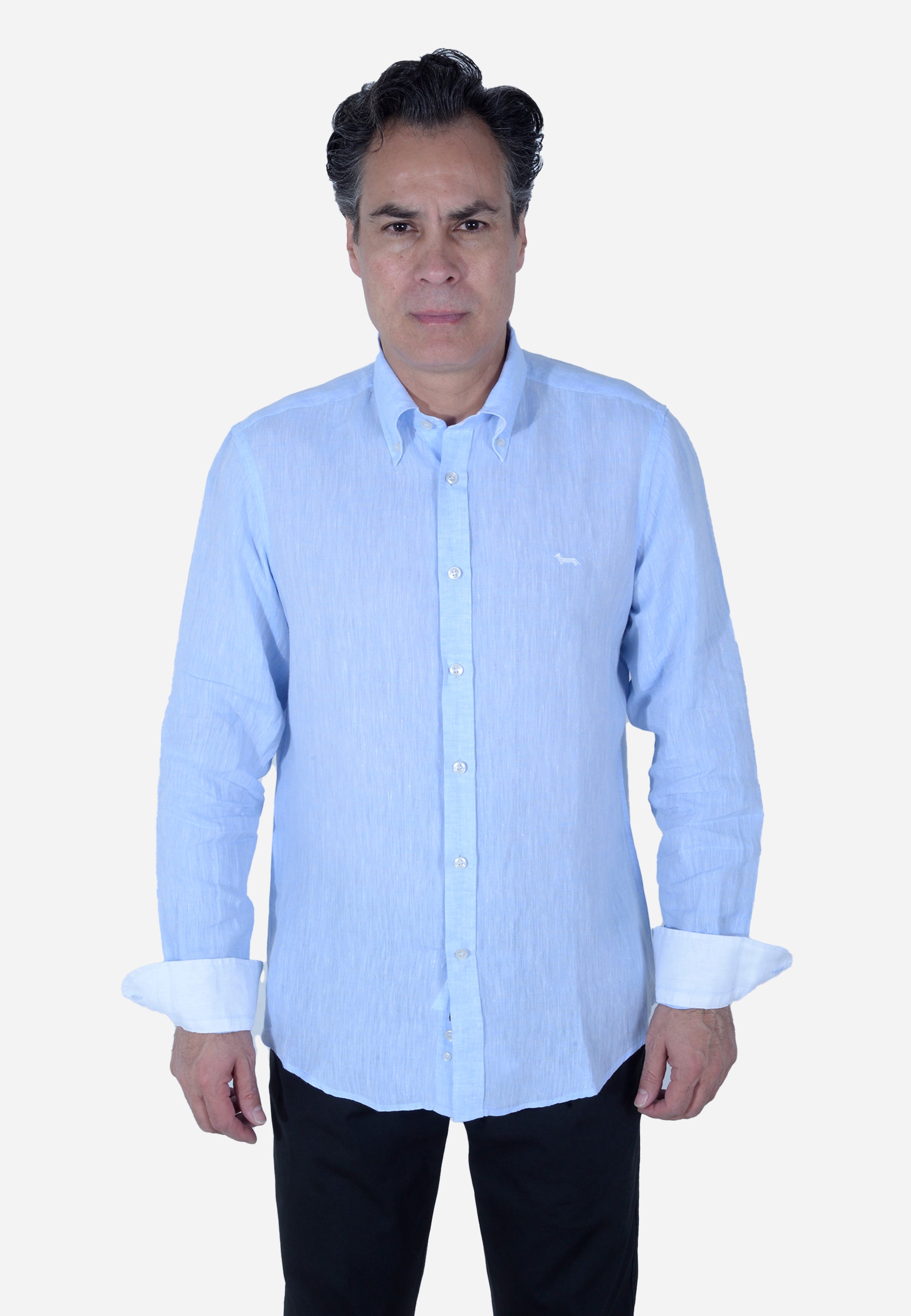 CAMISA HARMONT & BLAINE AZUL LINO (CRL014010883B-810)