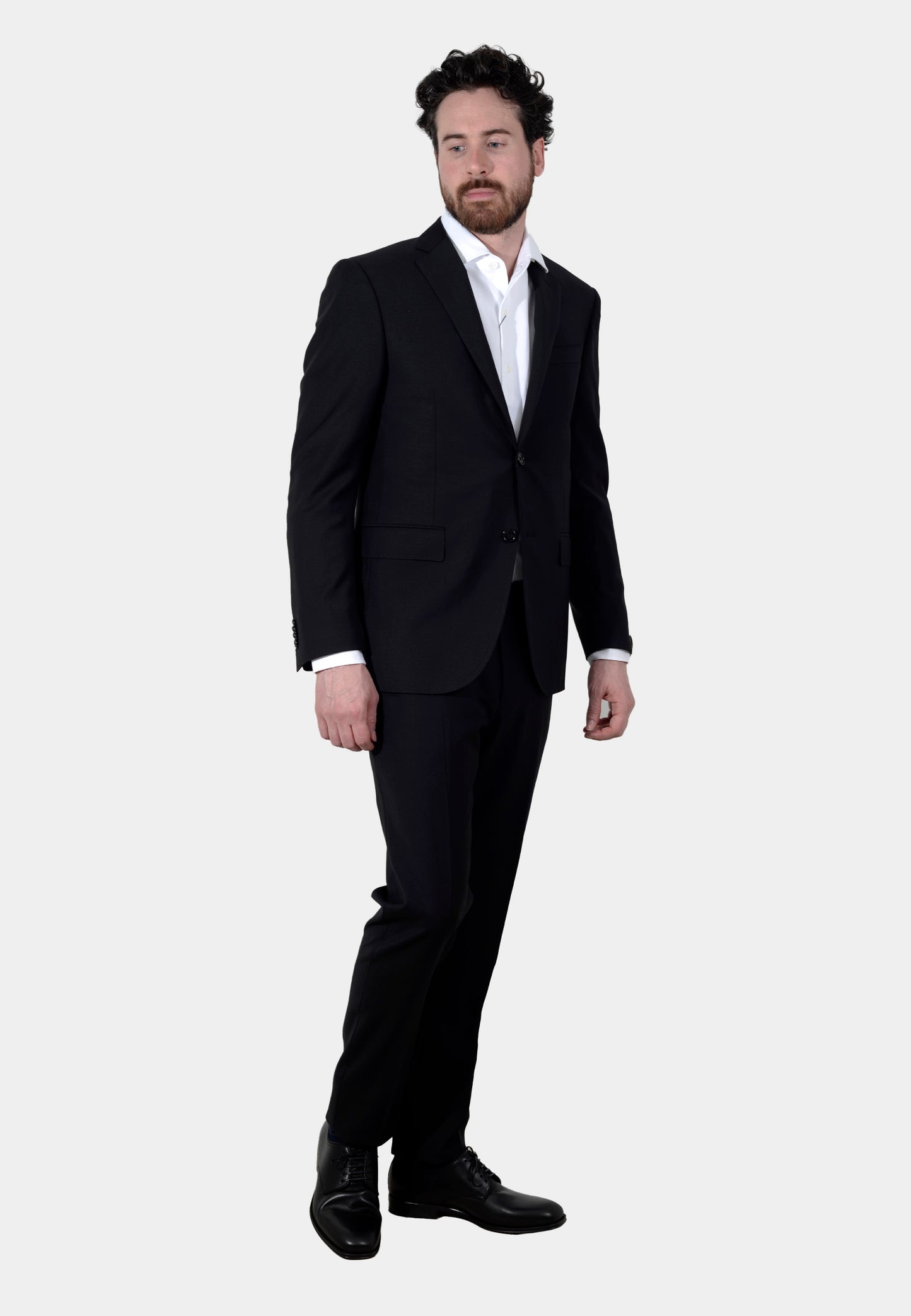 TRAJE CORNELIANI NEGRO LANA + ELAS (917222-3118520-020)