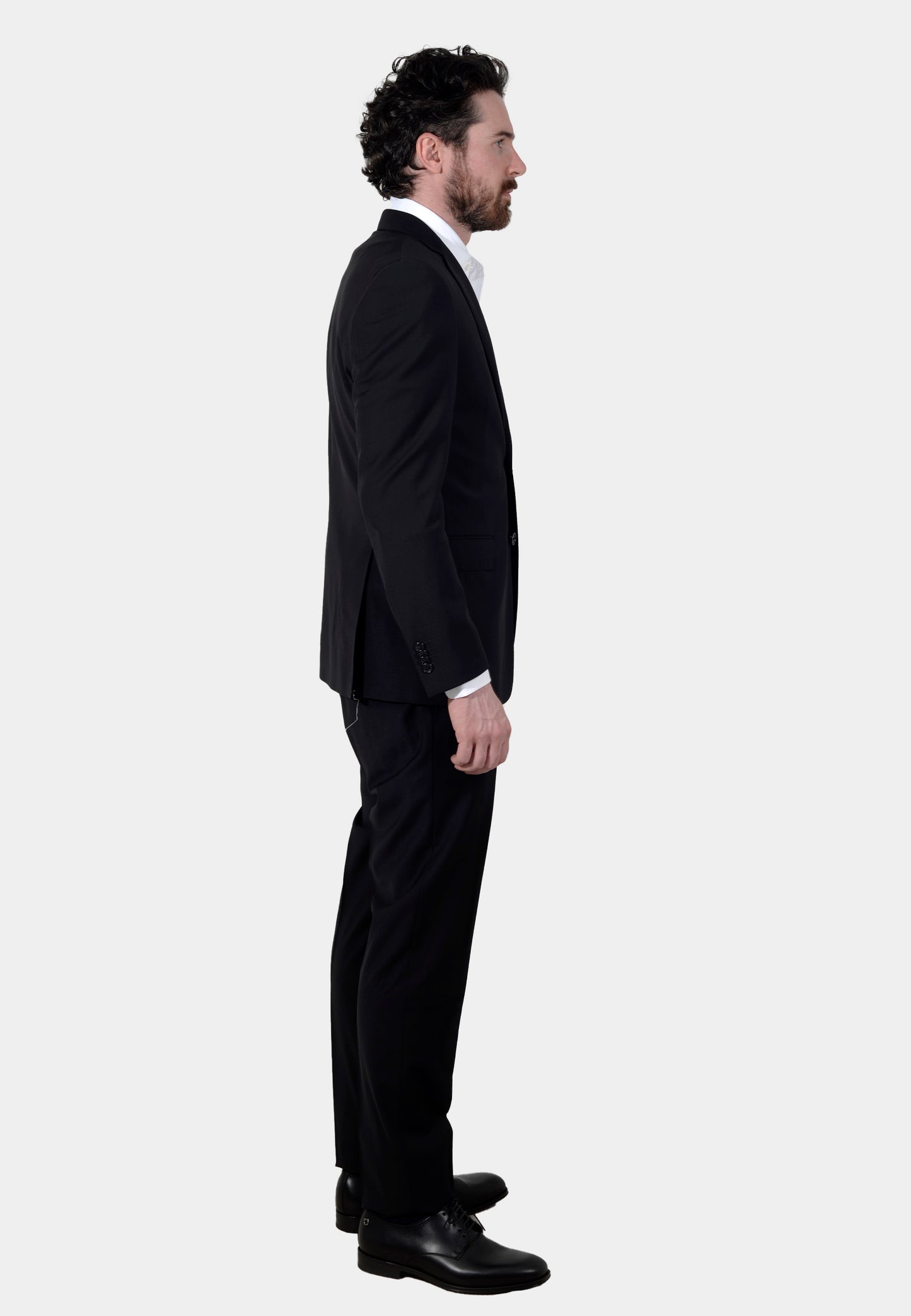 TRAJE CORNELIANI NEGRO LANA + ELAS (917222-3118520-020)