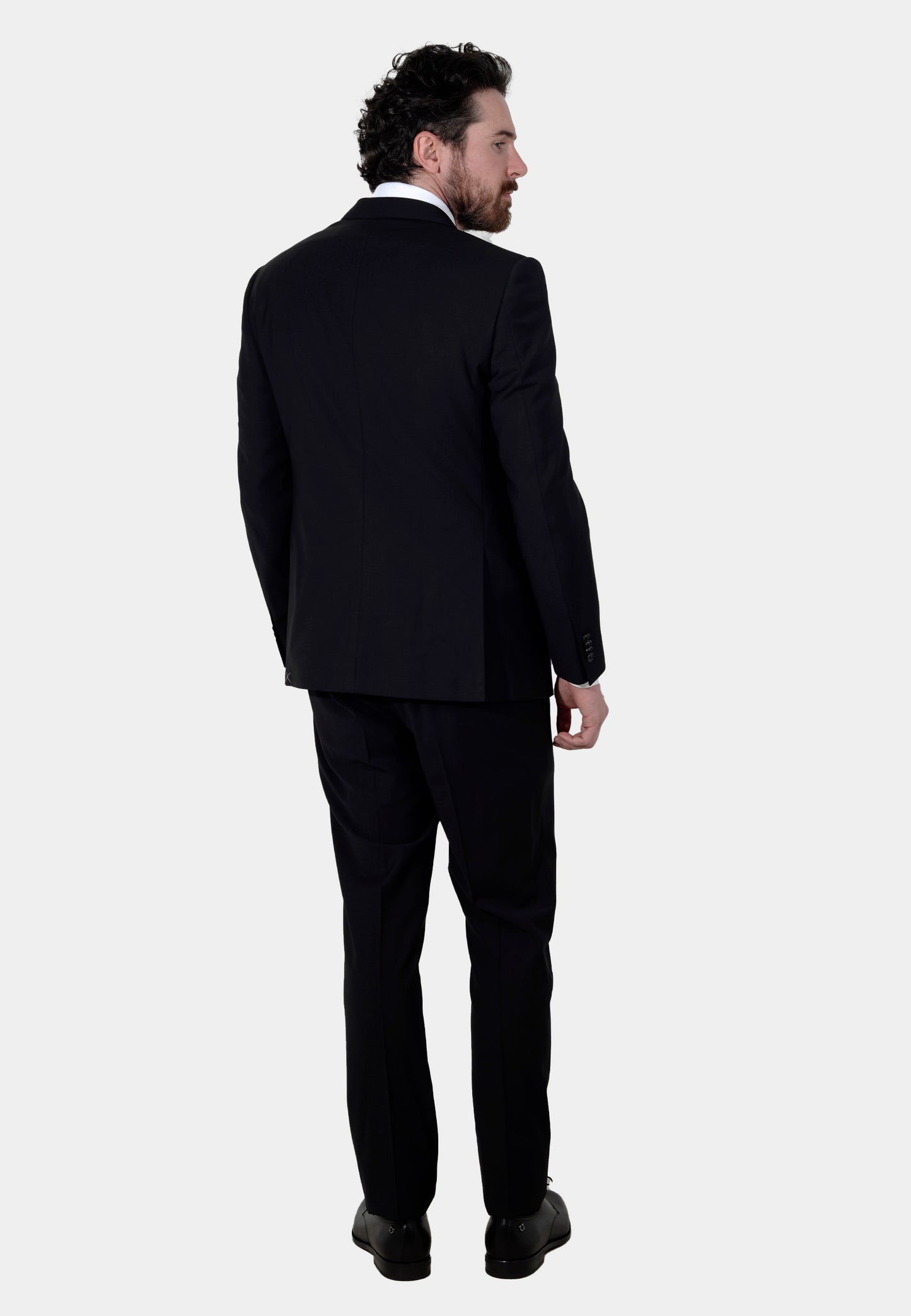 TRAJE CORNELIANI NEGRO LANA + ELAS (917222-3118520-020)