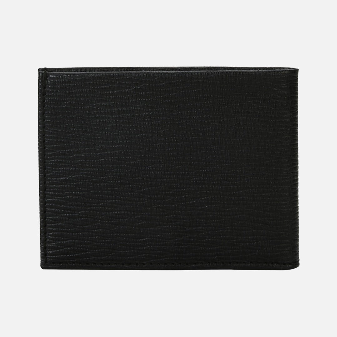 Billetera Gancini Negra de Cuero