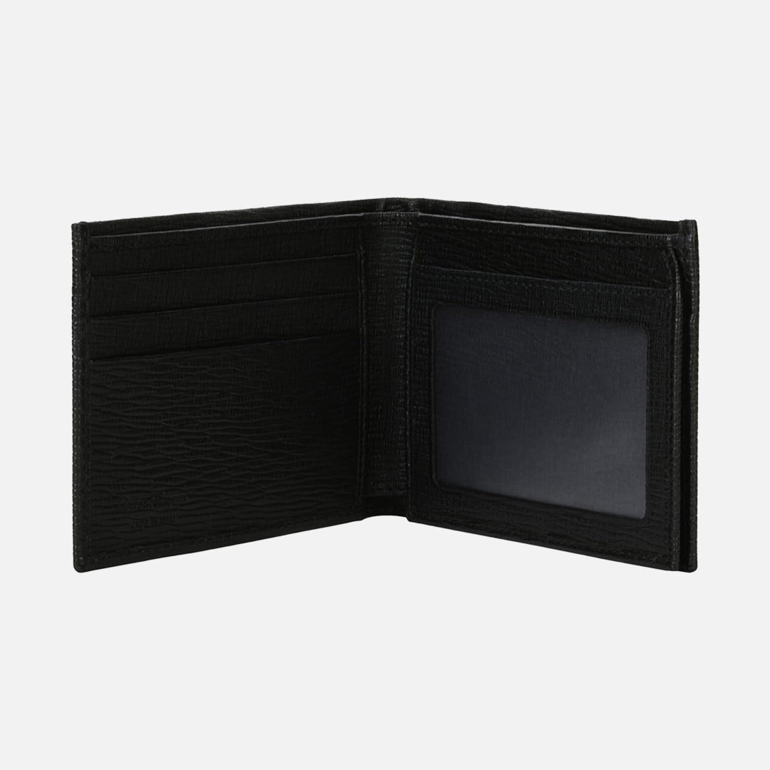 Billetera Gancini Negra de Cuero