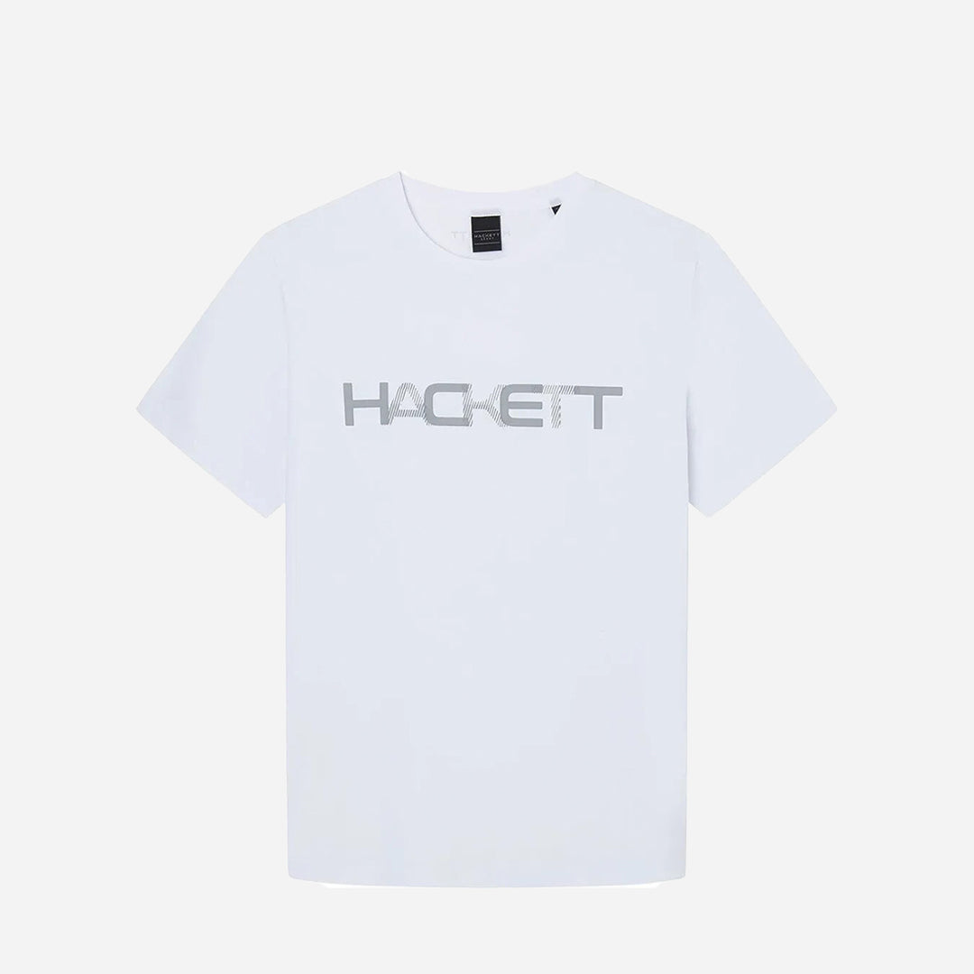 Camiseta Blanca con Logo Metálico H.L.