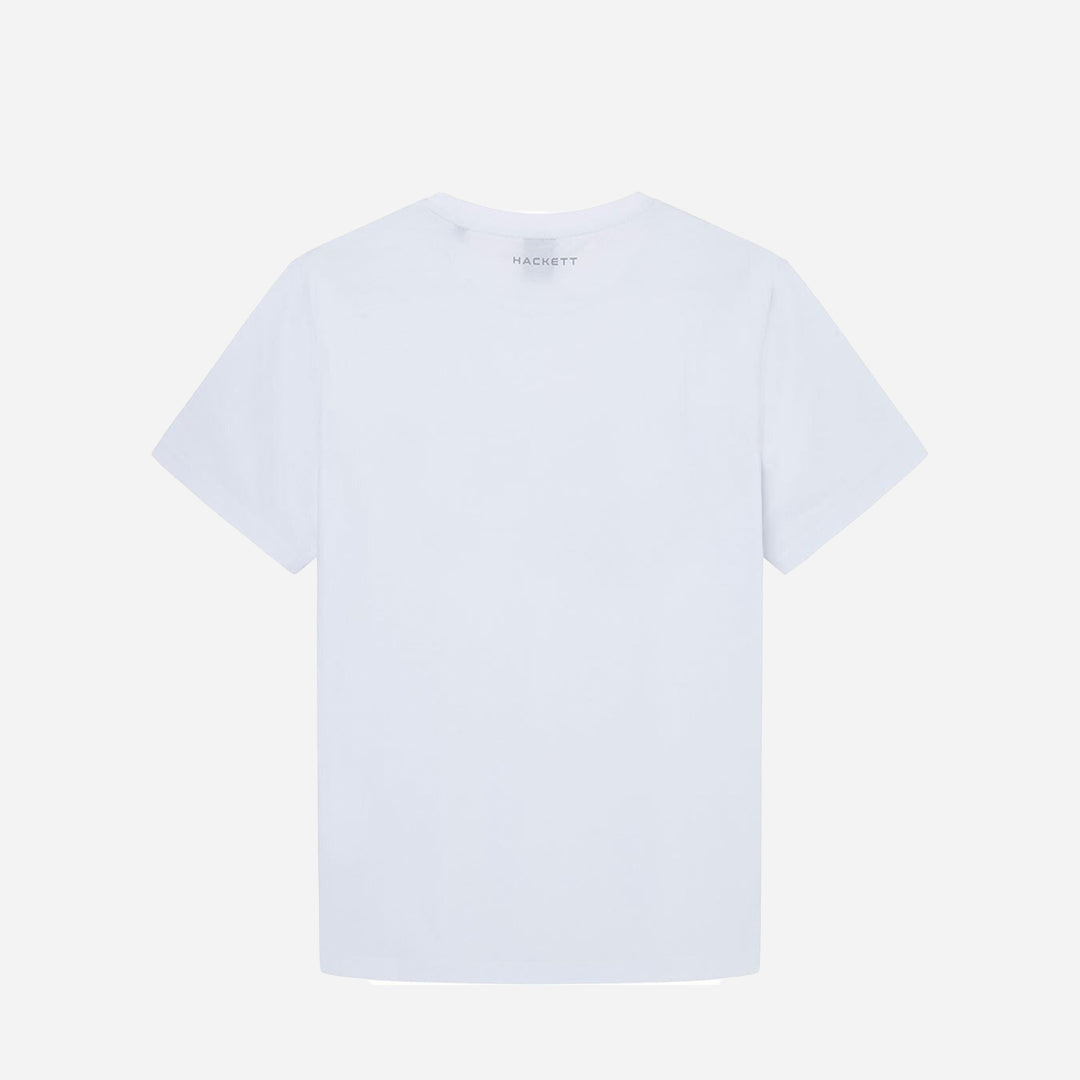 Camiseta Blanca con Logo Metálico H.L.