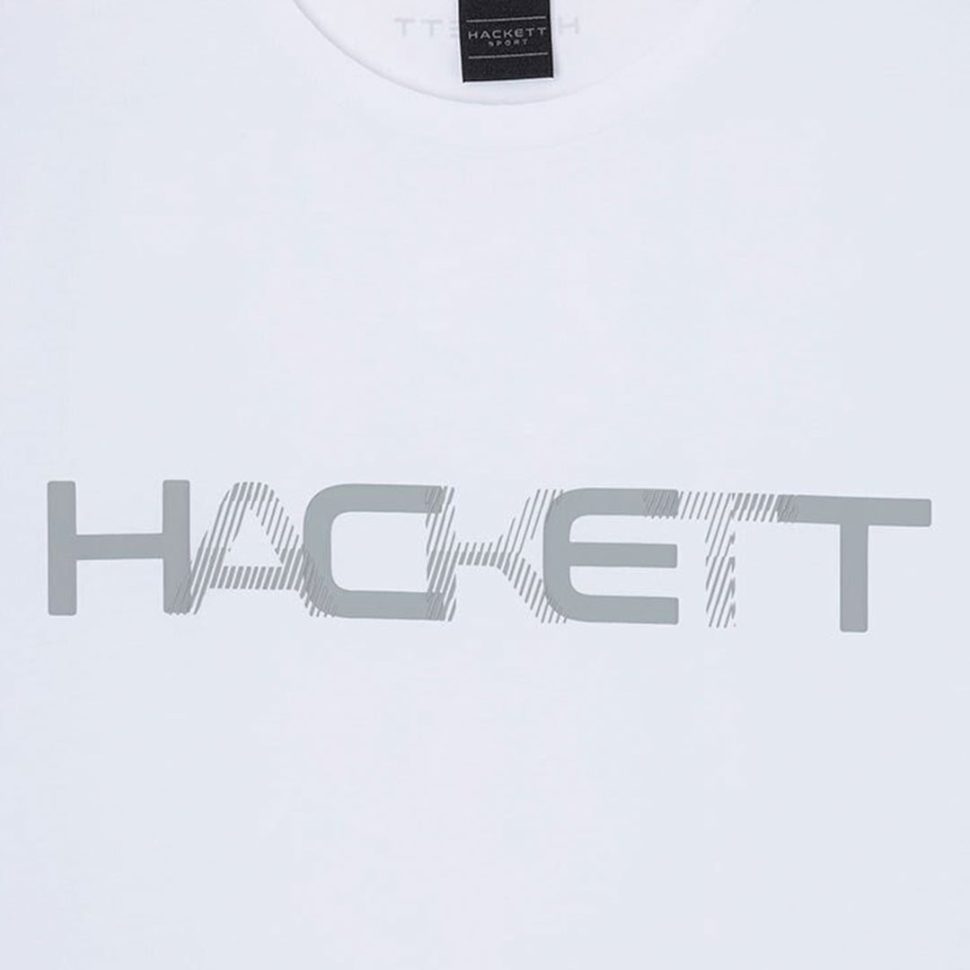 Camiseta Blanca con Logo Metálico H.L.