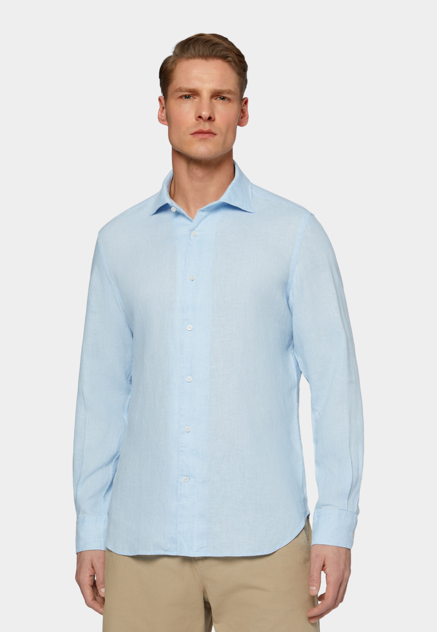 CAMISA SPORT BOGGI AZUL LINO
