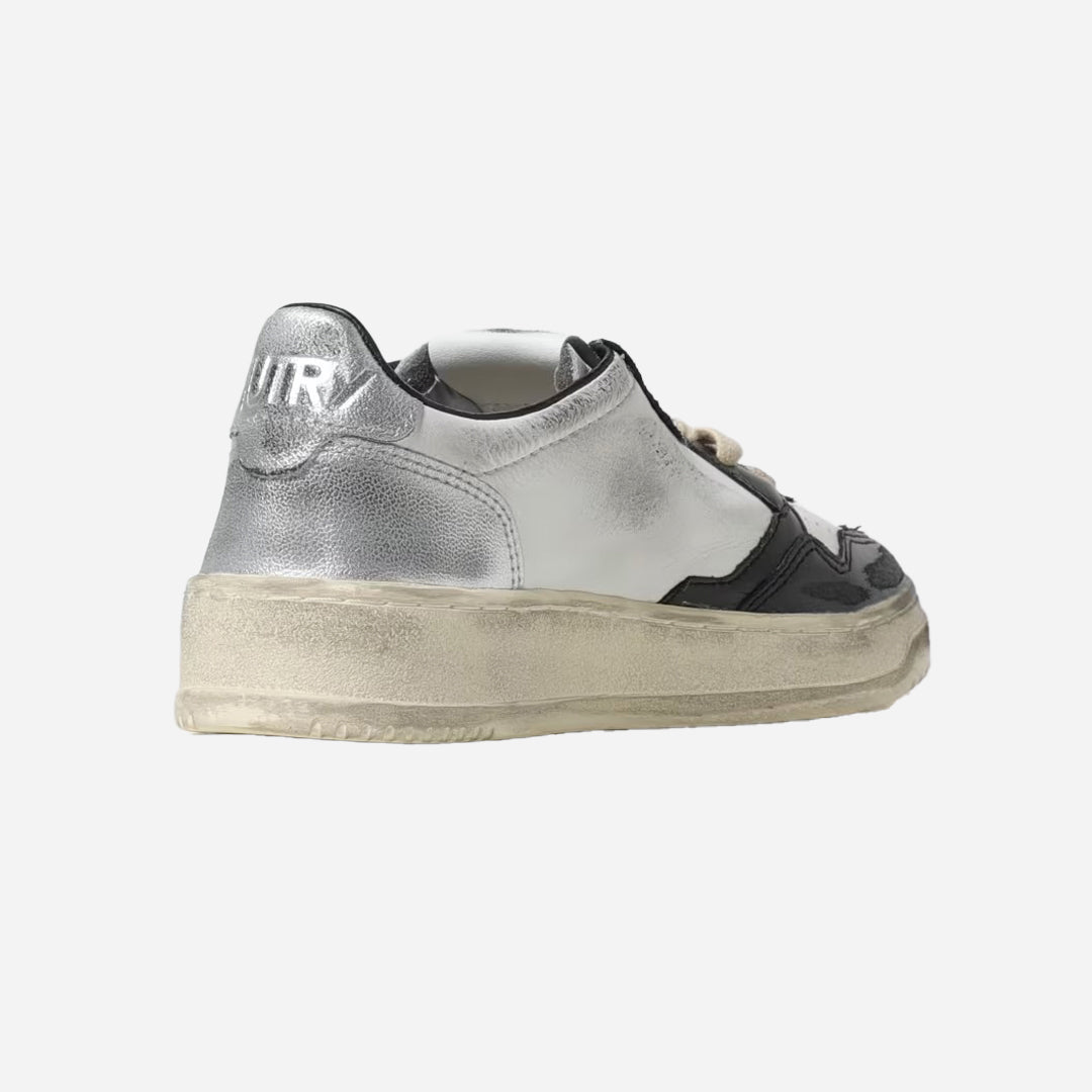 Sneakers Blanco Plata Vintage A.