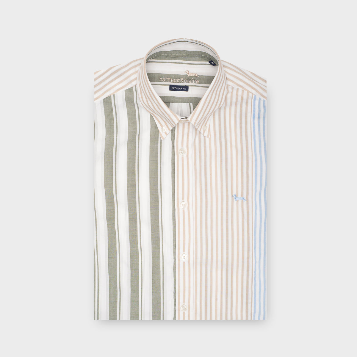 CAMISA HARMONT PATCH, 630 VERDE OLIVA (CRJ933012329B-630)