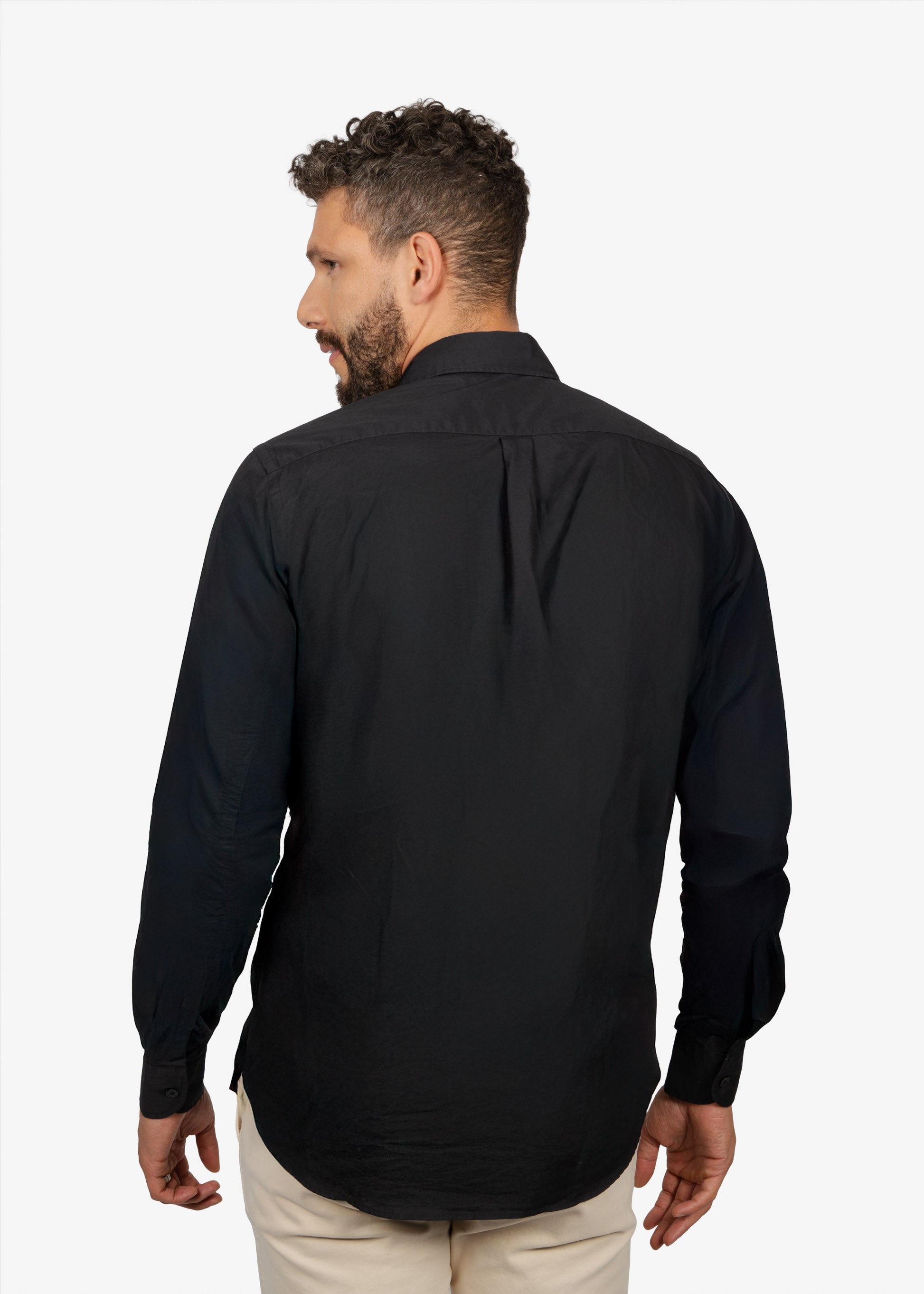 Camisa Sport Negra en Algodón H&B