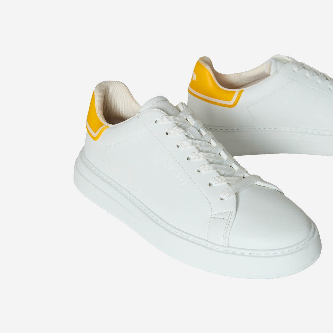 Sneaker Blanco/Amarillo Logo H&B