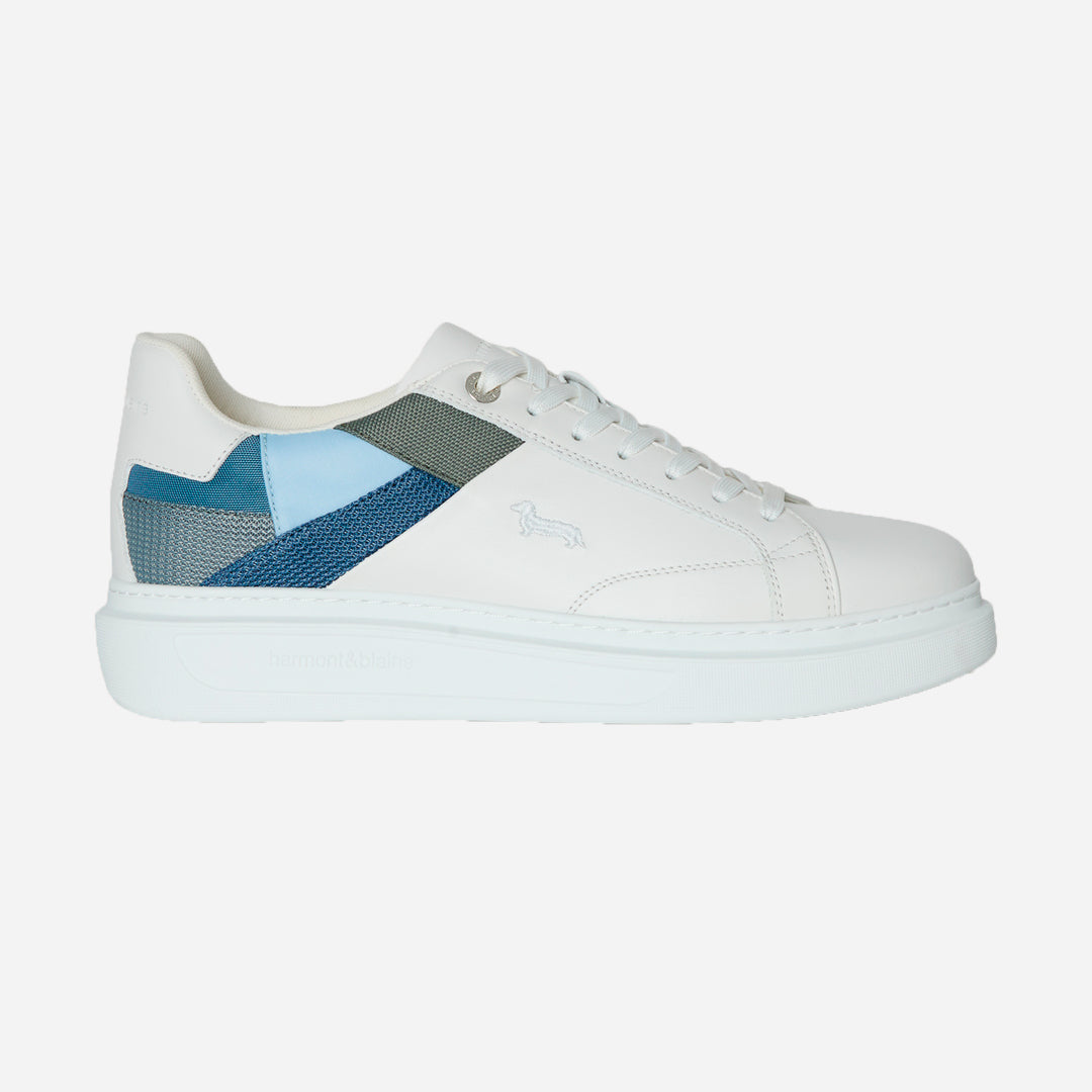 Sneaker Blanco/Azul Logo H&B