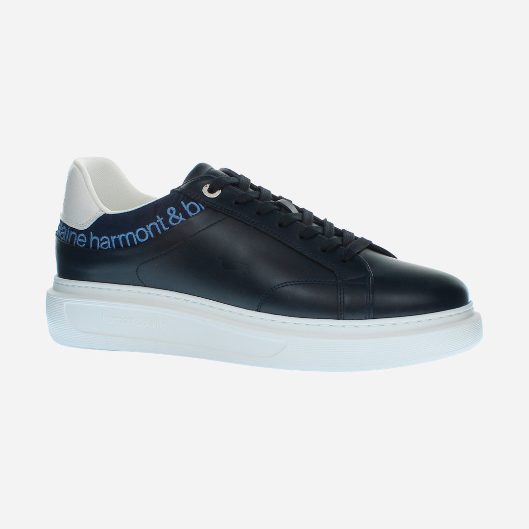 Sneaker Negro/Azul Logo H&B