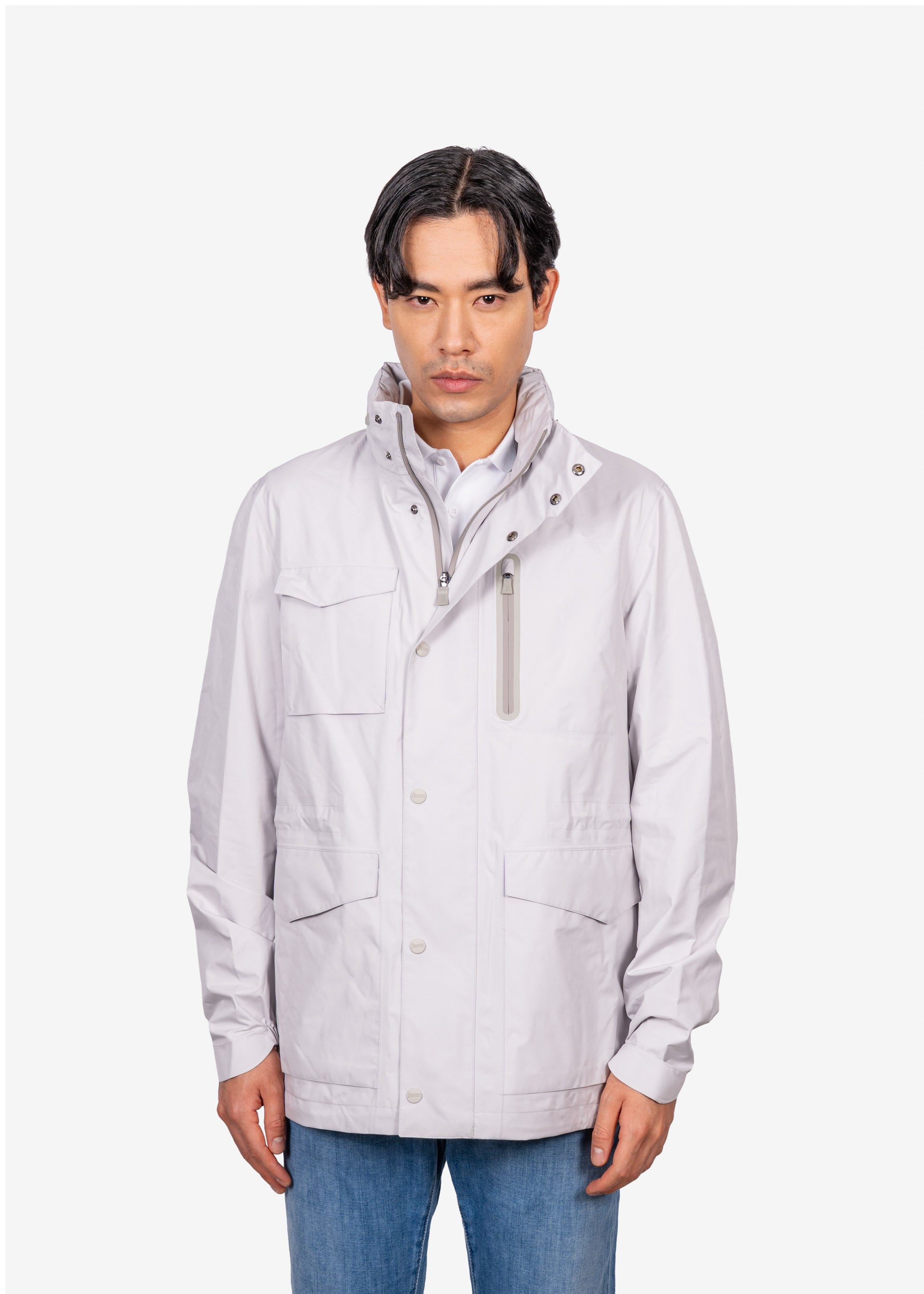 CHAQUETA HERNO CABALLERO GRIS POLIESTER (FI00013UL111011250)
