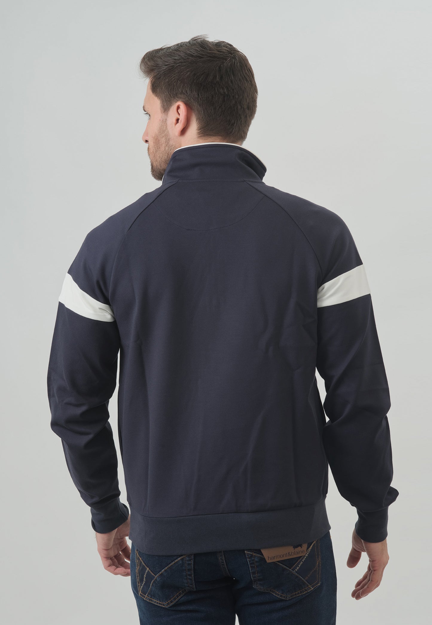 SWATSHIRT HARMONT ZIP , 801 BLU NAVY (FRJ128021167-801)