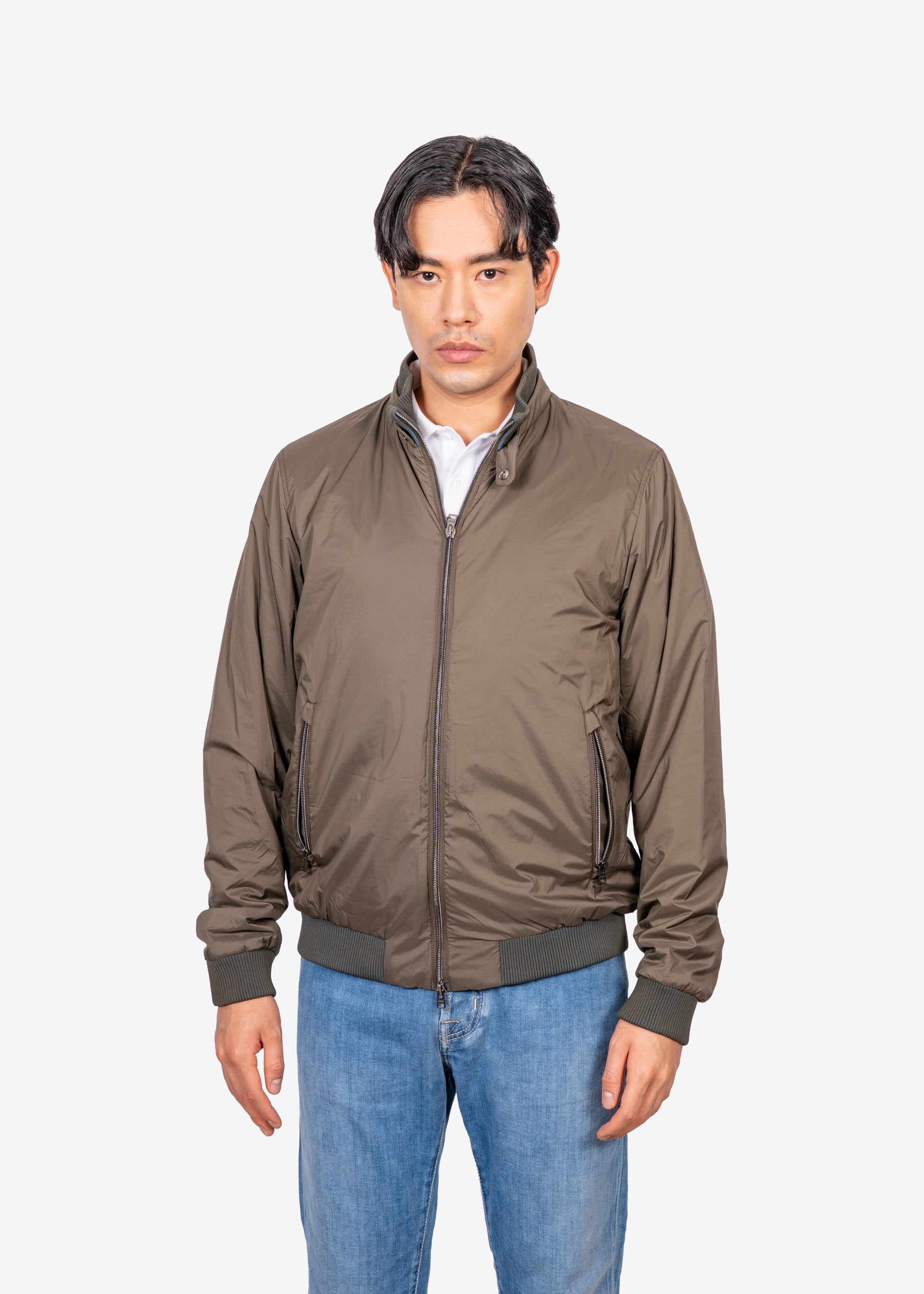 Chaqueta Hombre Verde Oscuro Nylon
