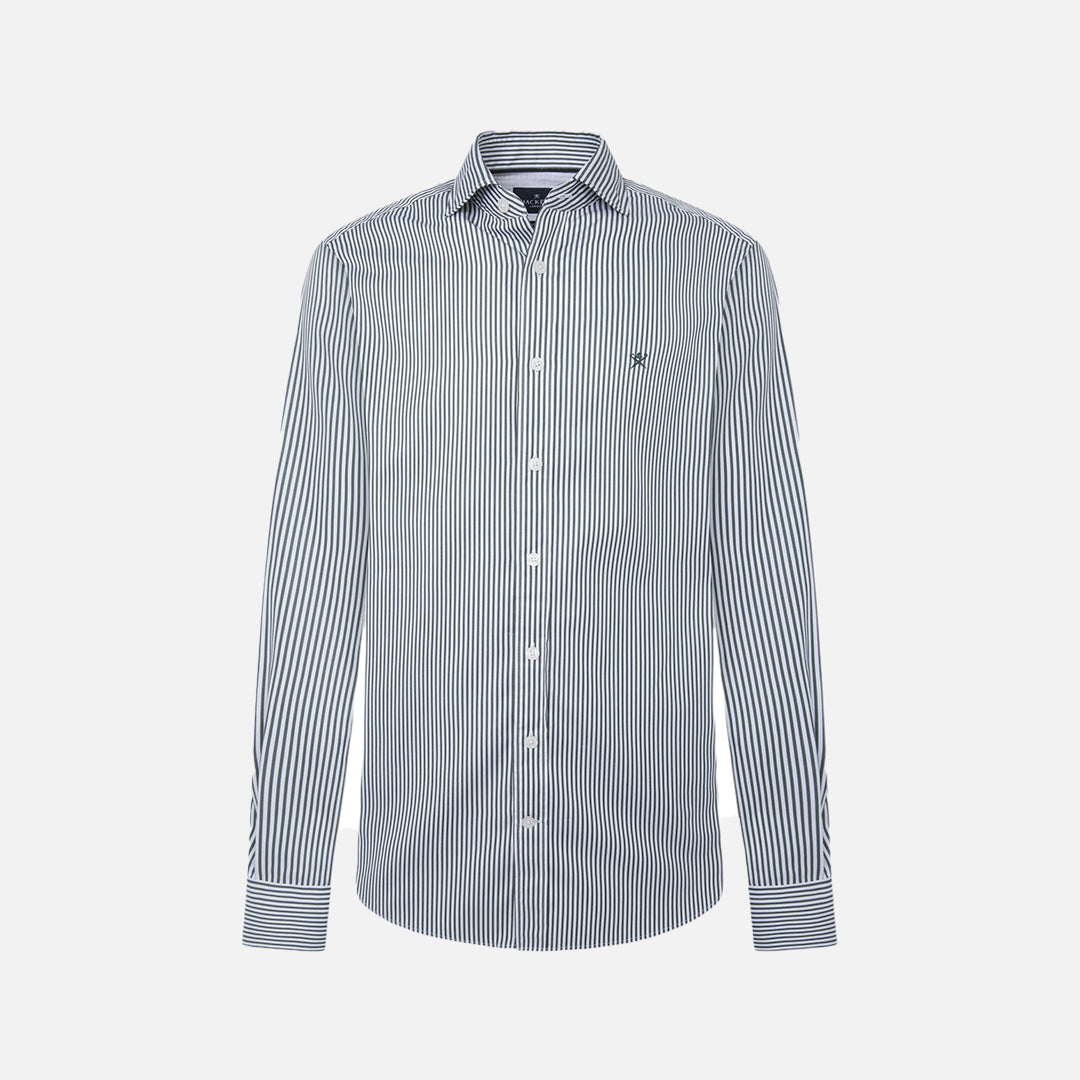 Camisa Rayas Bengala Verde H.L.
