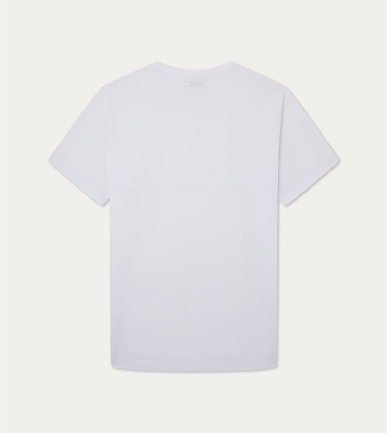 CAMISETA-TSHIRT HACKETT LONDON BLANCO ALGODON (HM500802-800)