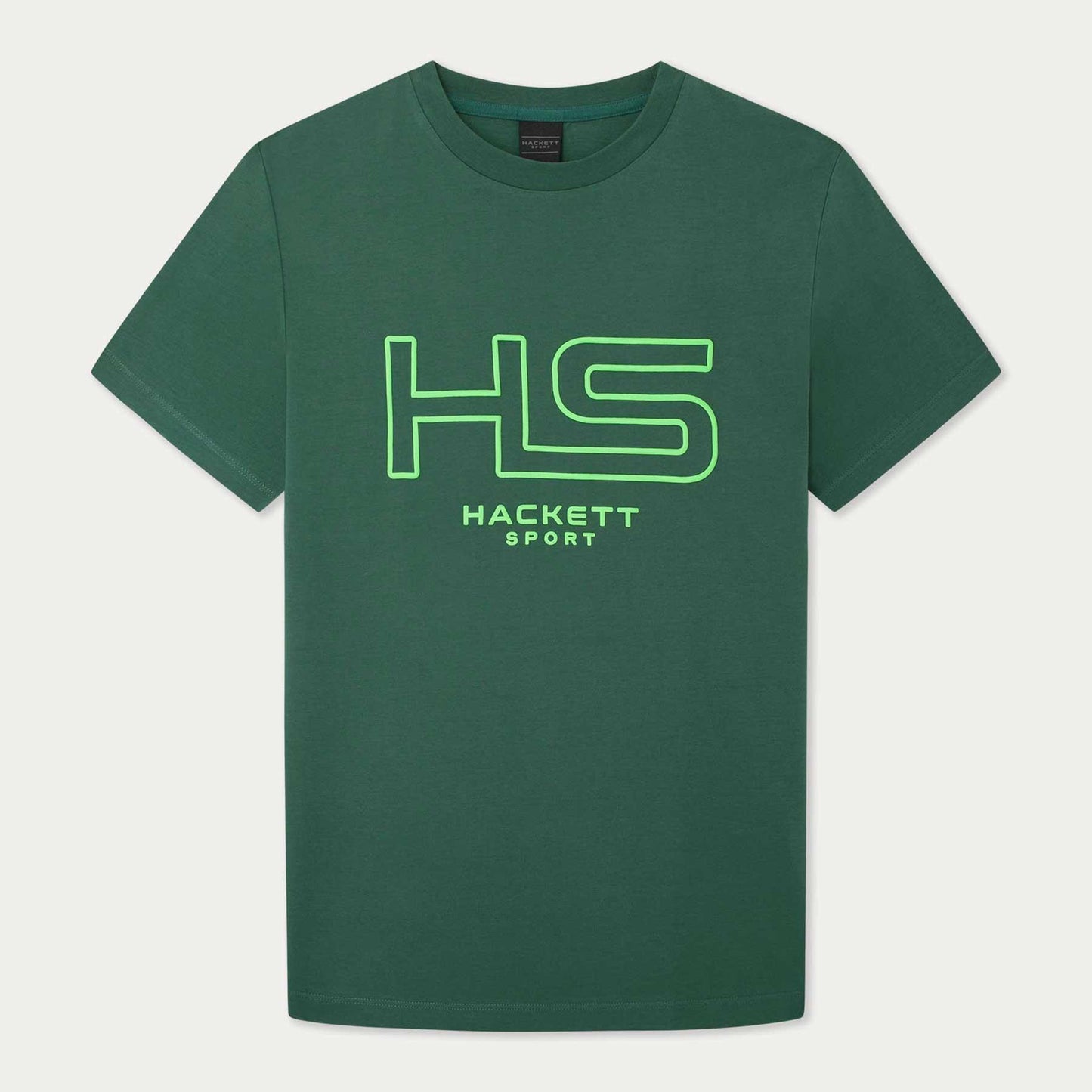CAMISETA-TSHIRT HACKETT LONDON VERDE ALGODON (HM500804-6AB)