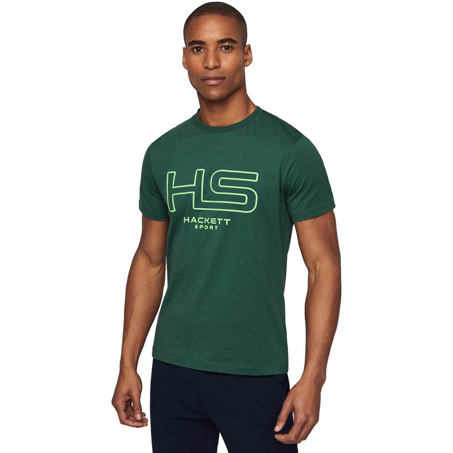 CAMISETA-TSHIRT HACKETT LONDON VERDE ALGODON (HM500804-6AB)