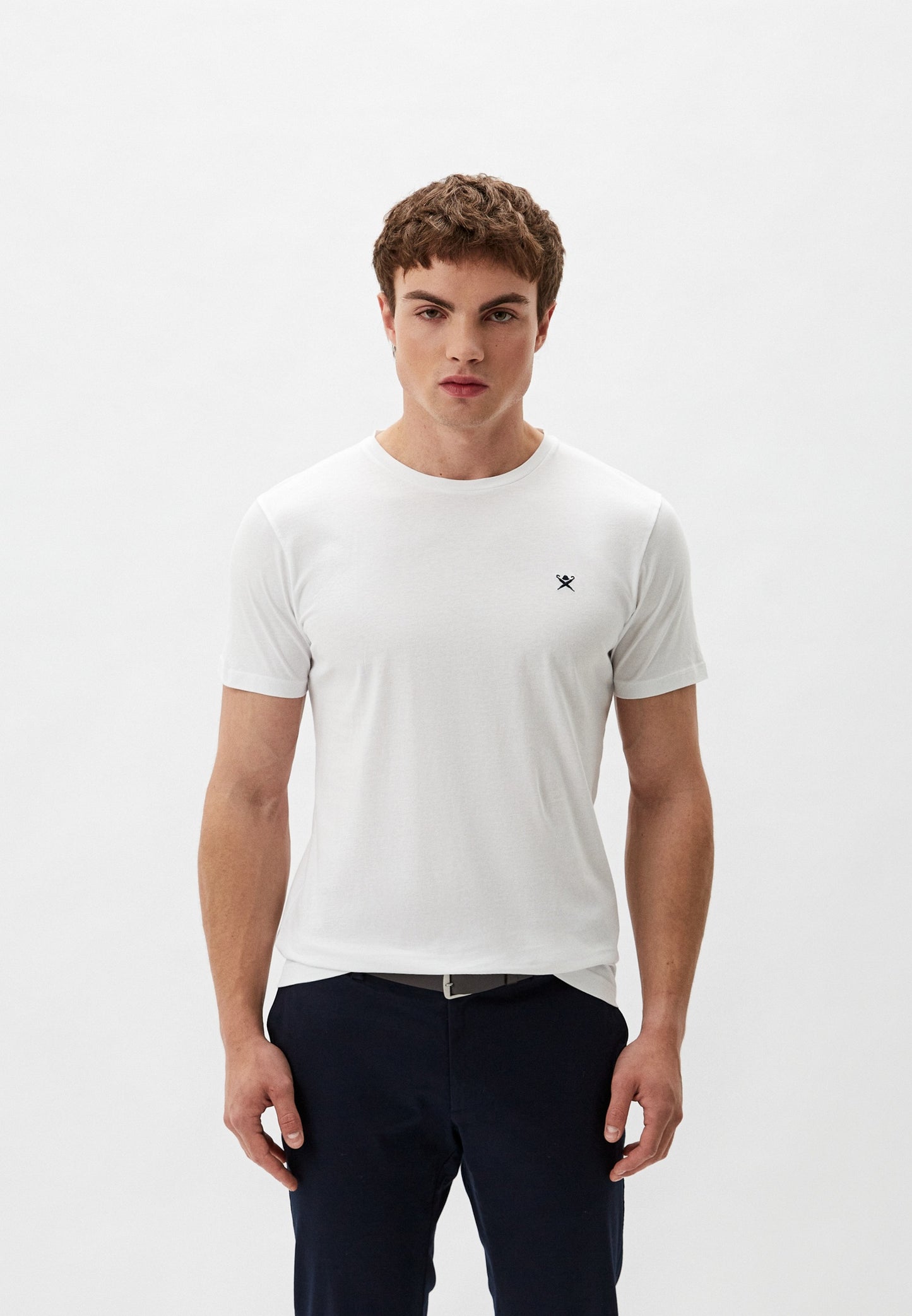 CAMISETA-TSHIRT HACKETT LONDON BLANCO ALGODON (HM500807-800)