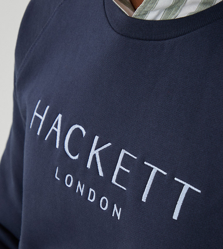 SWEAT-SHIRT HACKETT LONDON AZUL ALGODON (HM581232-595)