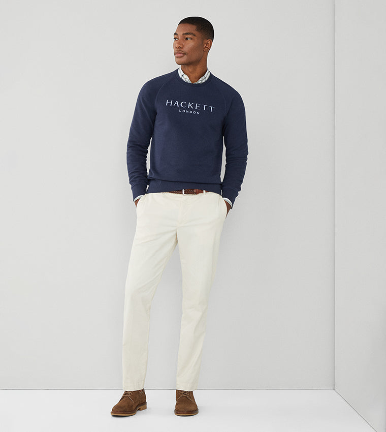 SWEAT-SHIRT HACKETT LONDON AZUL ALGODON (HM581232-595)