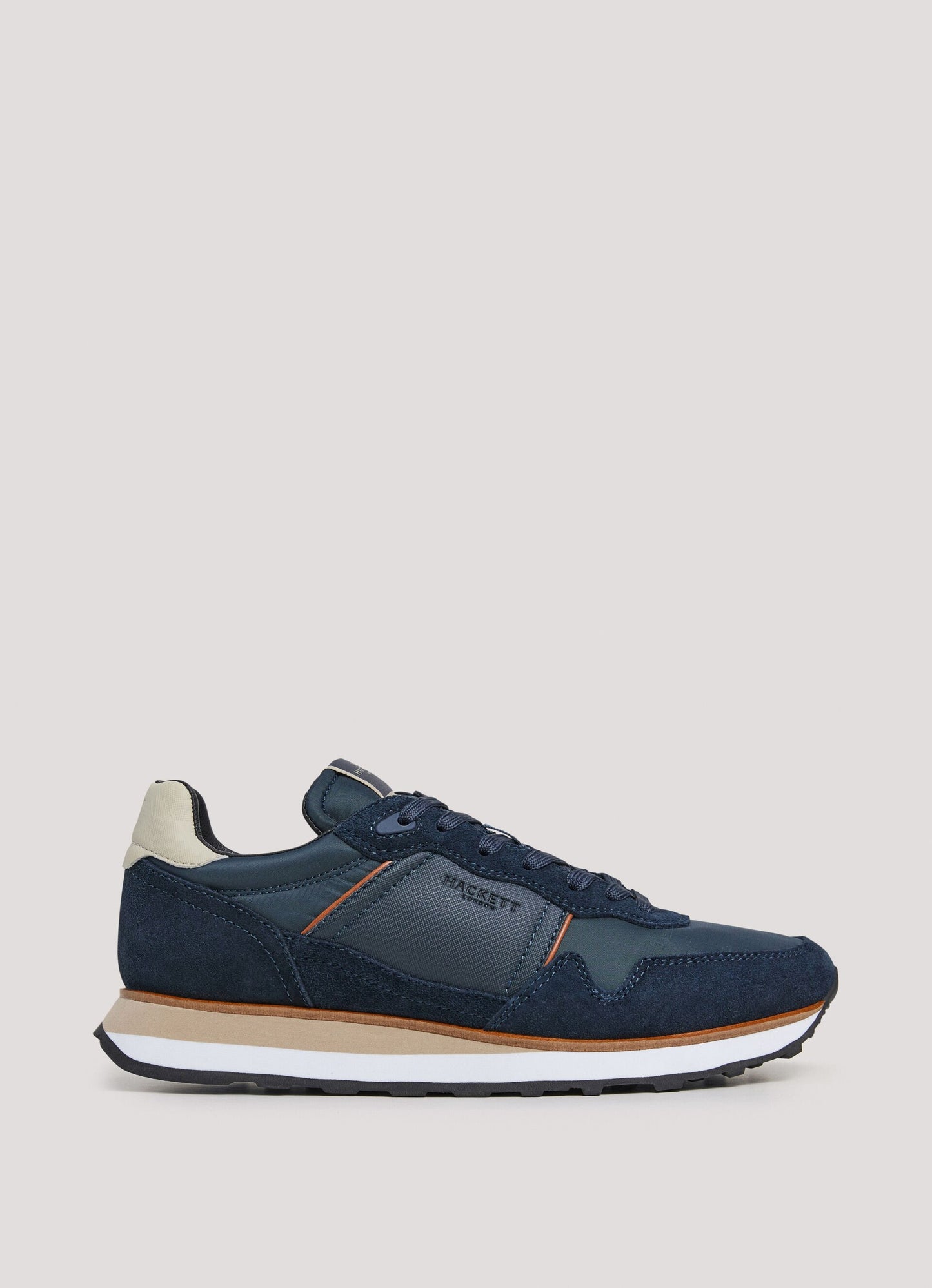 TENIS HACKETT LONDON AZUL CUERO + POLYU+ PL (HMS21402-585)