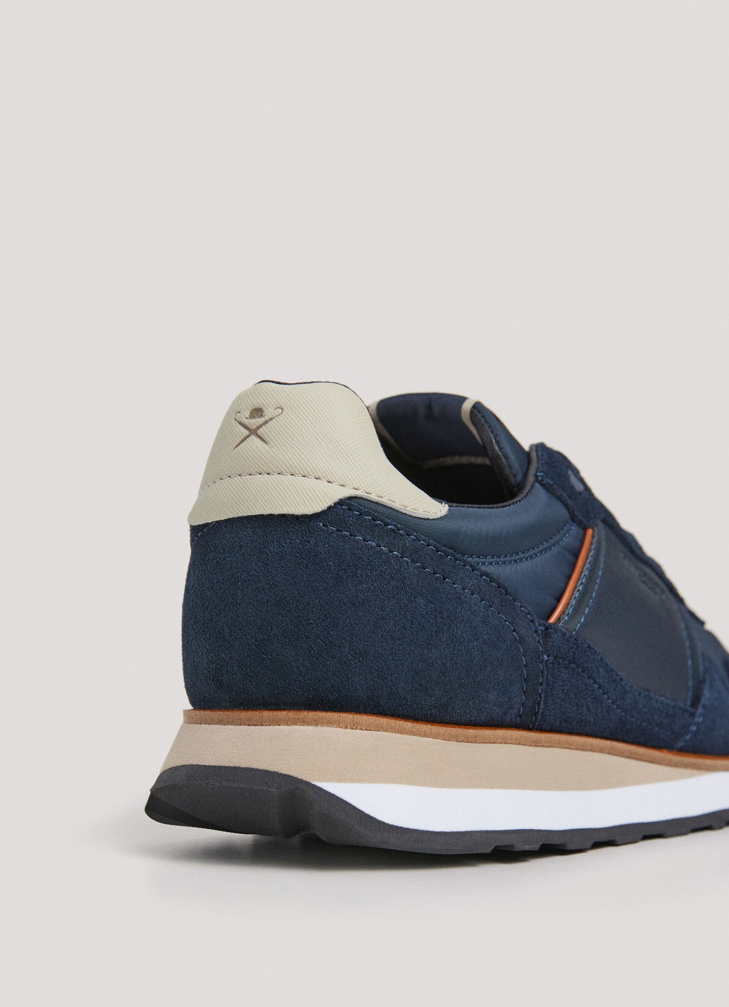 TENIS HACKETT LONDON AZUL CUERO + POLYU+ PL (HMS21402-585)
