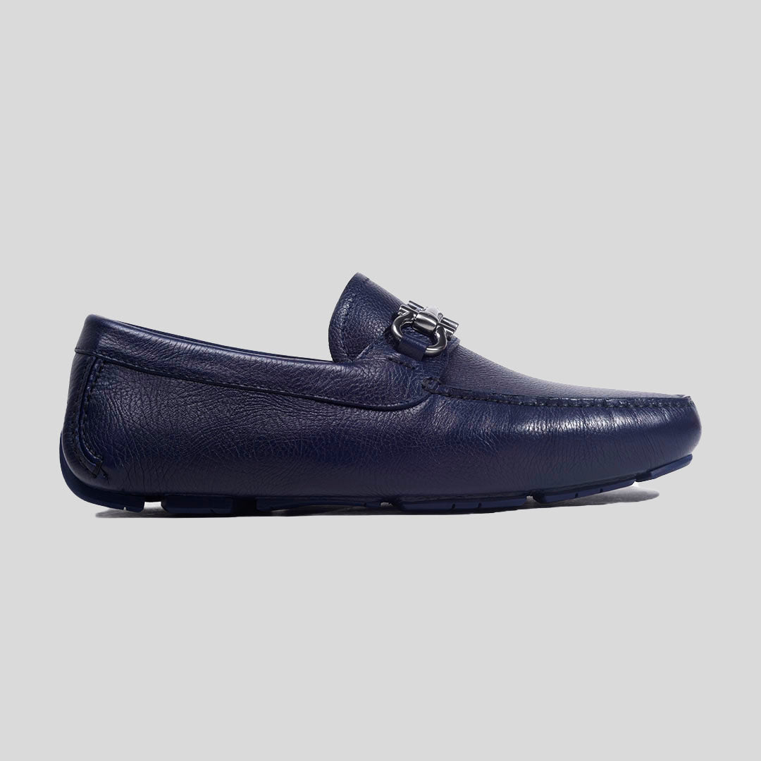 ZAPATO FERRAGAMO AZUL CUERO (754332-PARIGI NEW)