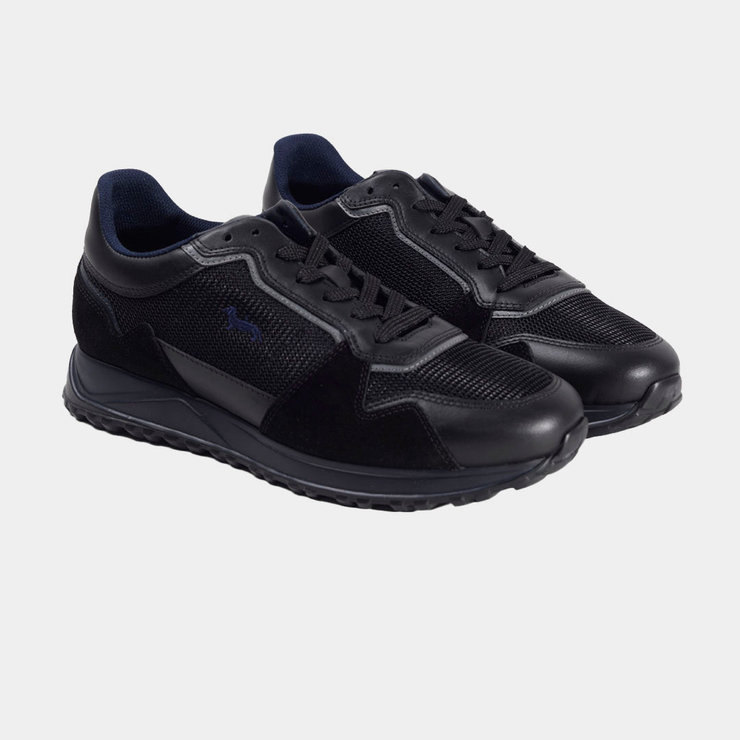 TENIS H&B SHOES NEGRO CUERO