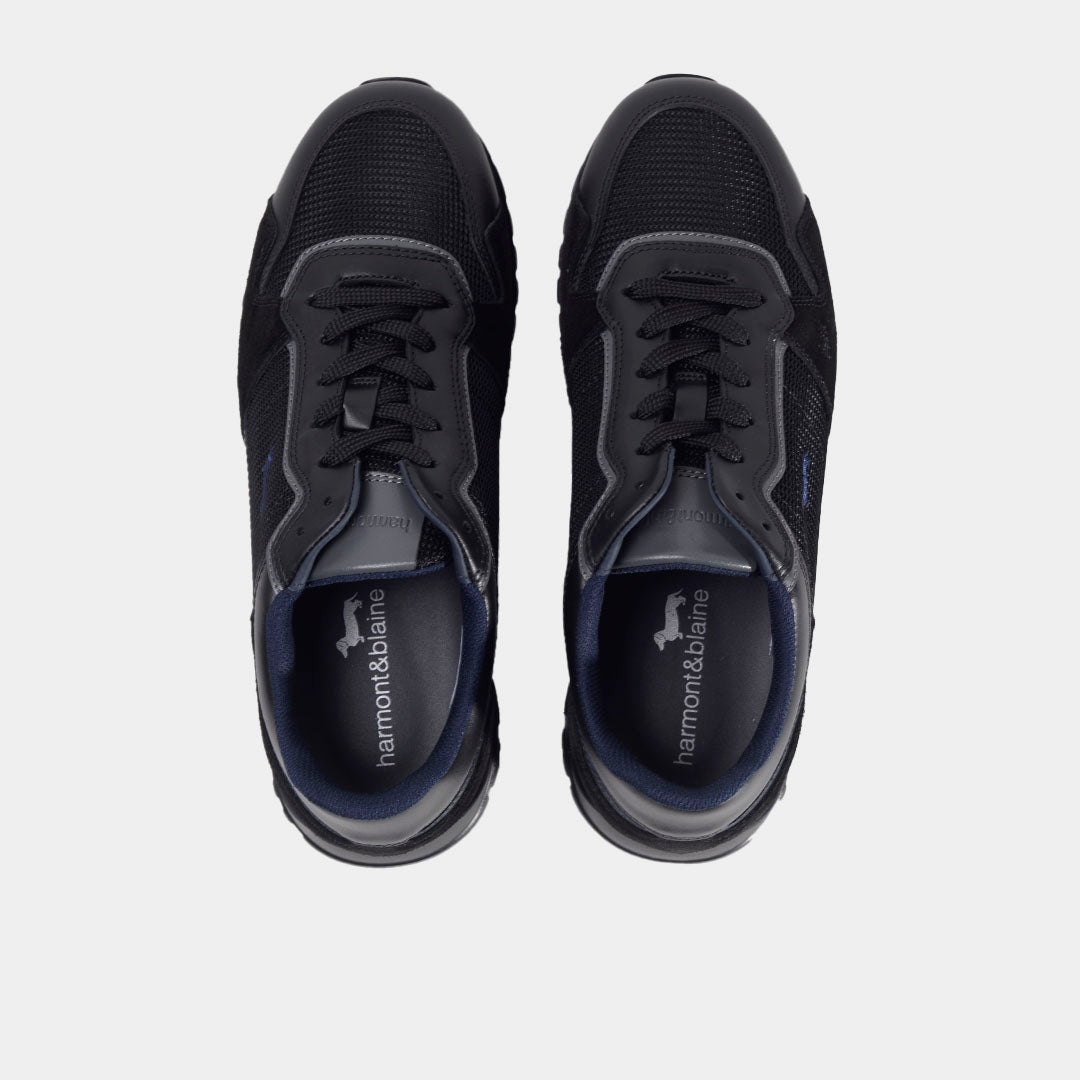 TENIS H&B SHOES NEGRO CUERO