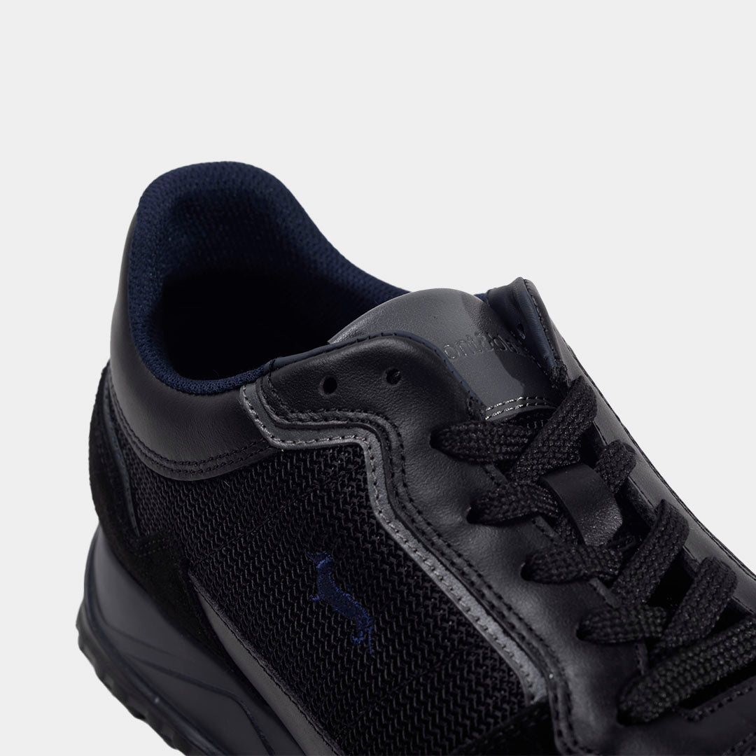 TENIS H&B SHOES NEGRO CUERO