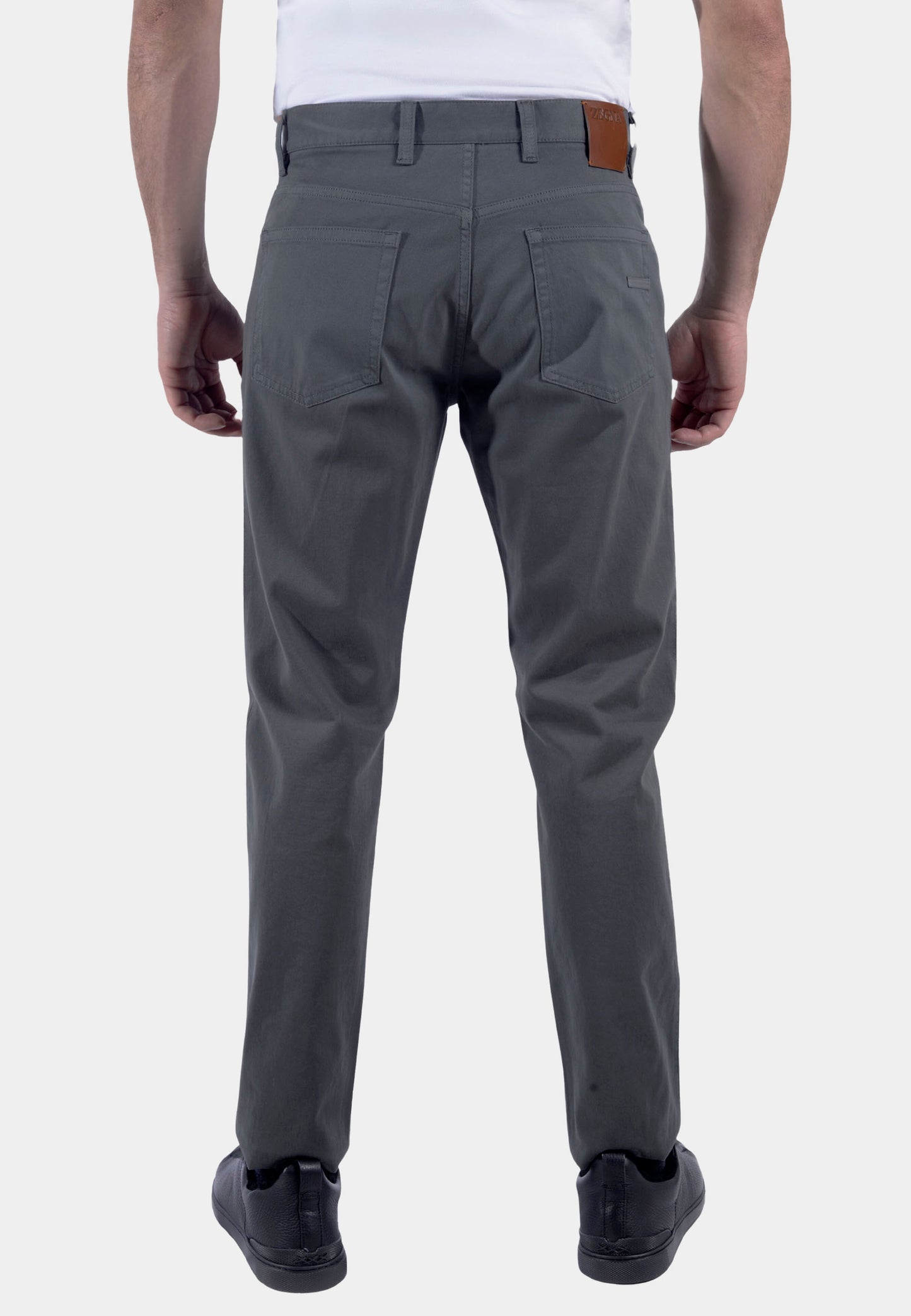 PANTALON E. ZEGNA GRIS ALGODON (UAI03-TRI4-432)