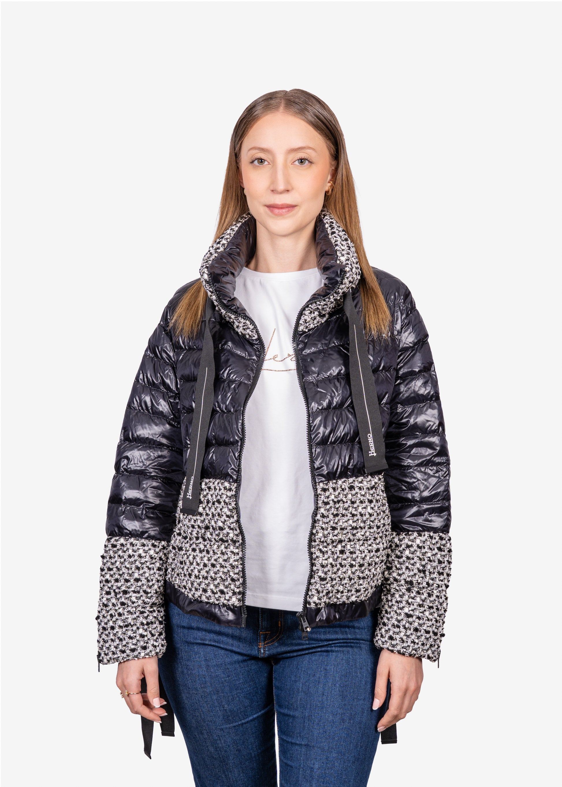 Chaqueta Acolchada Dama Negro