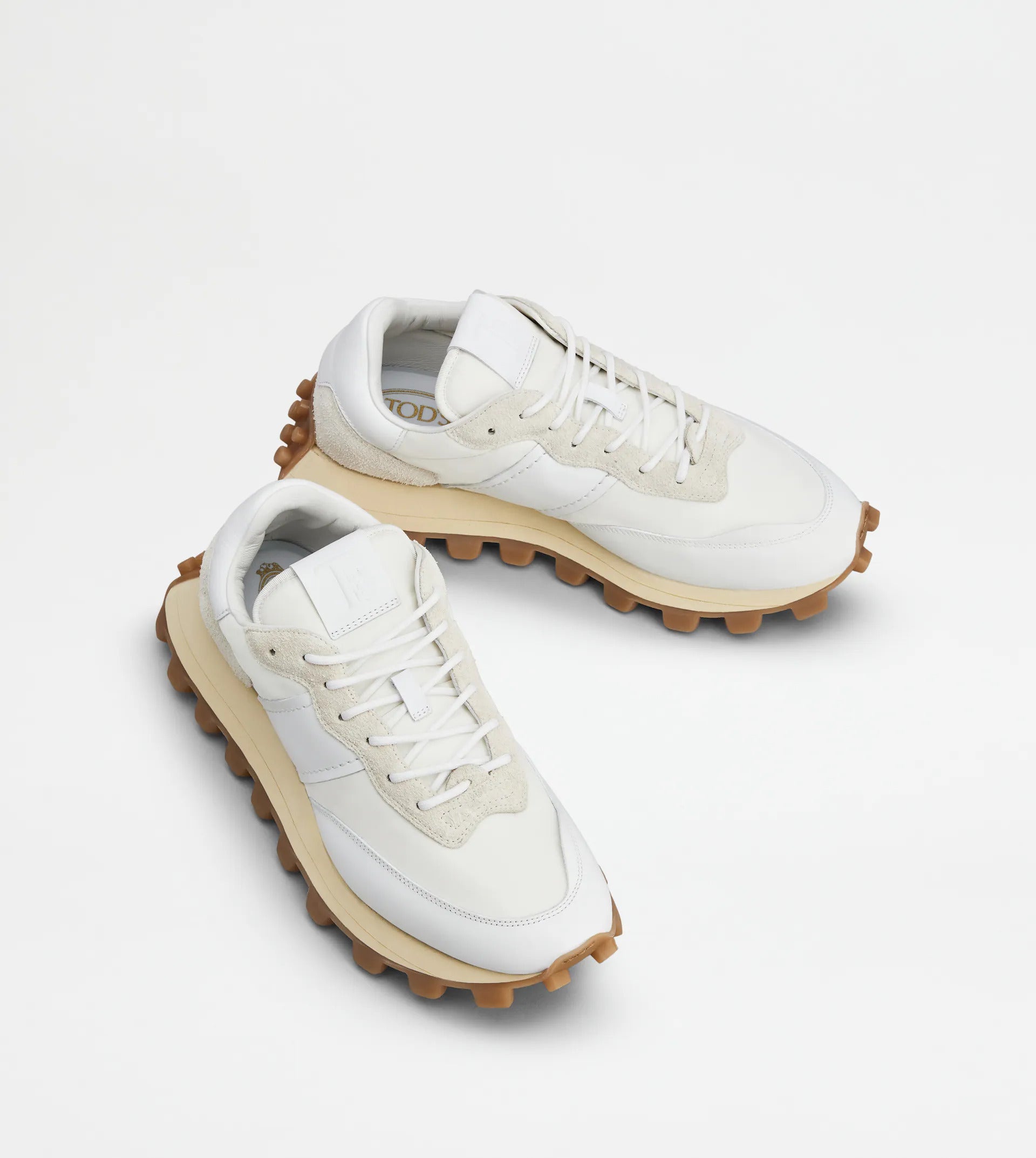 Tenis Mujer Comfort Blanco/Beige Piel T.