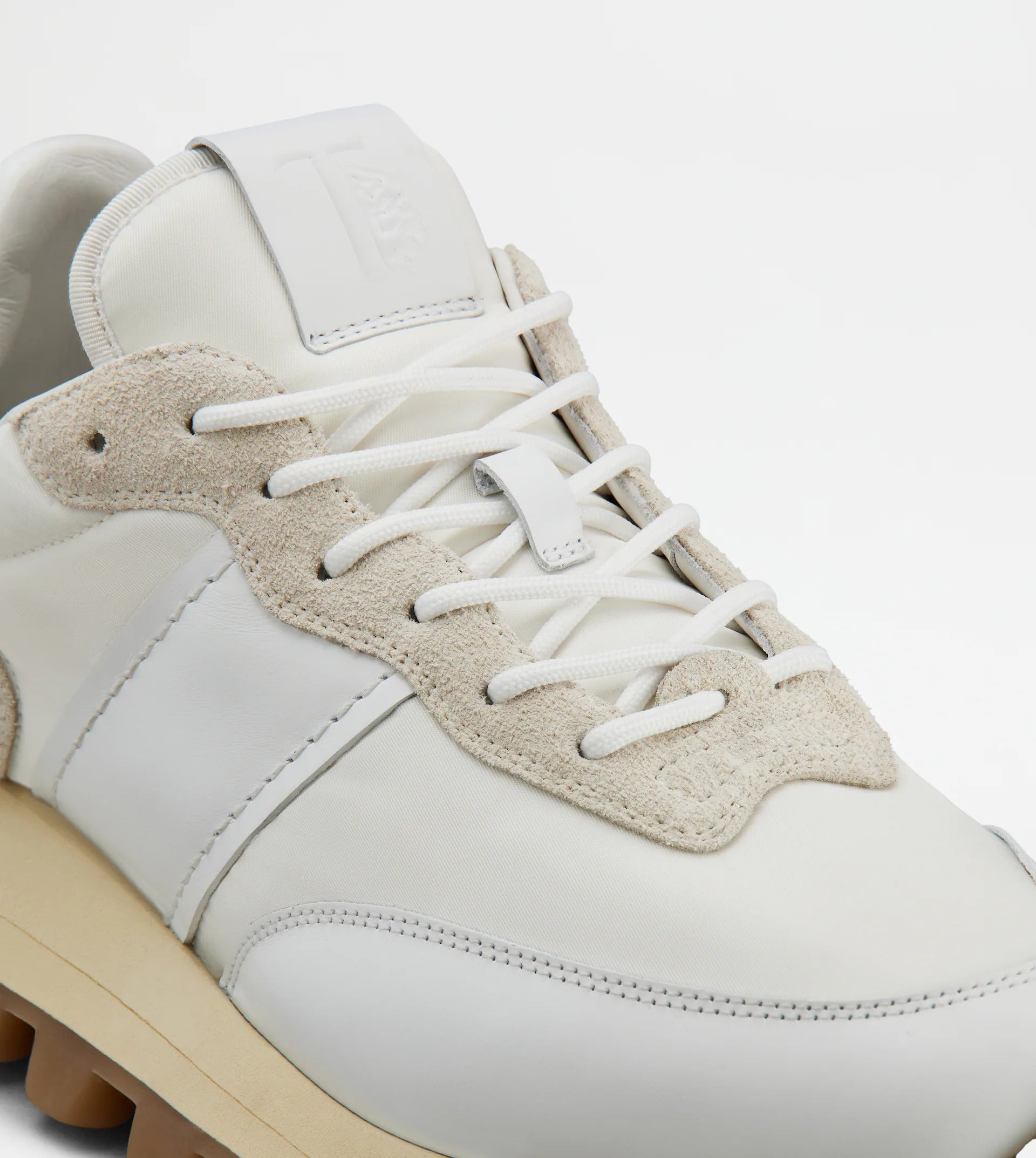 Tenis Mujer Comfort Blanco/Beige Piel T.