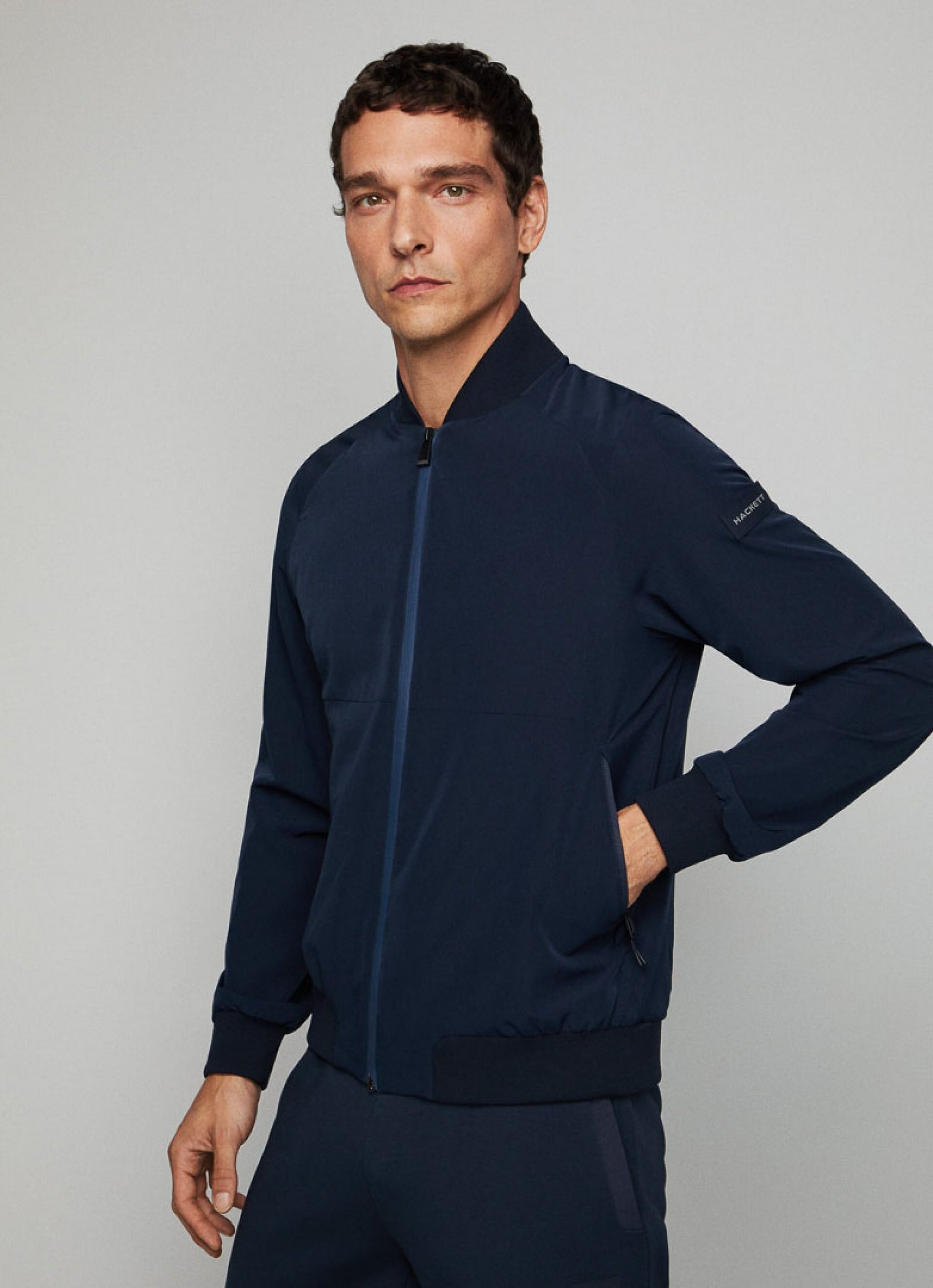 Chaqueta Bomber Azul Marino H.L.