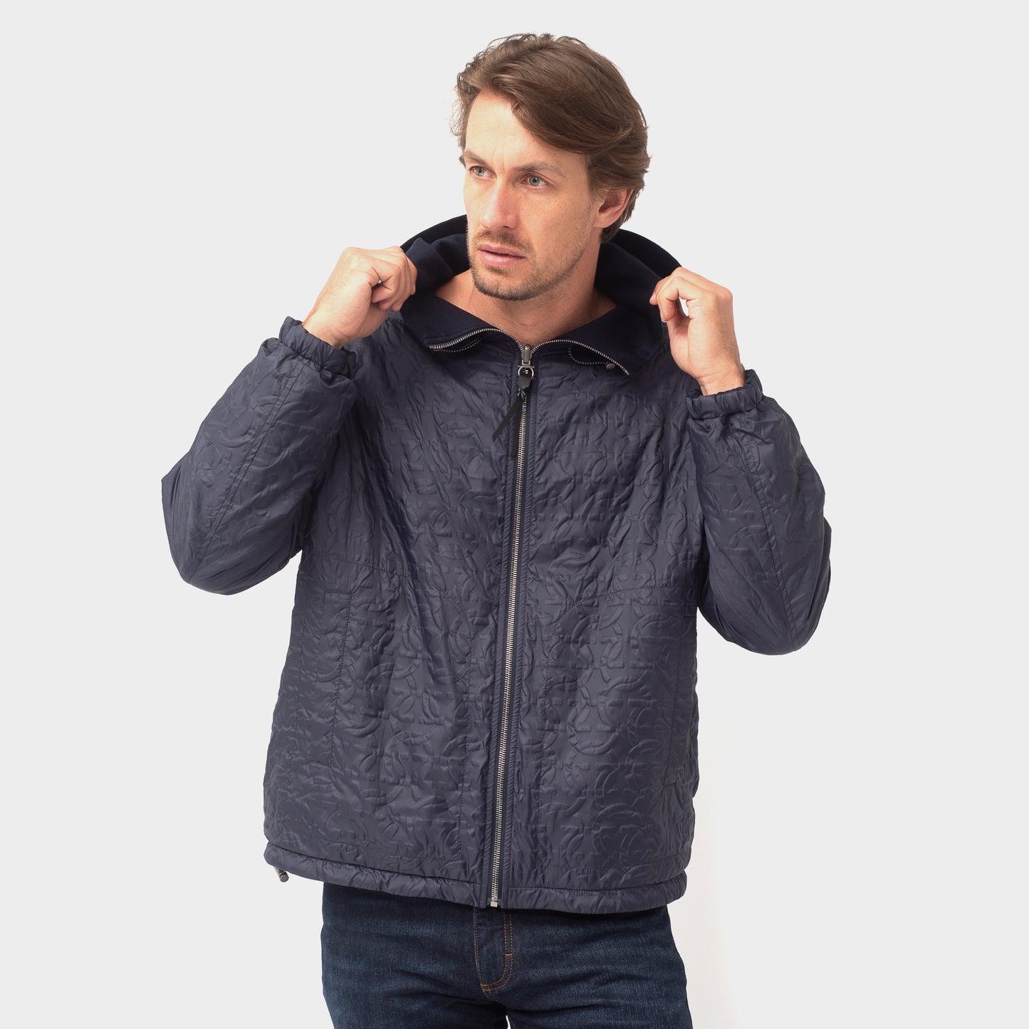 CHAQUETA FERRAGAMO AZUL ALGODON (755022-1577)