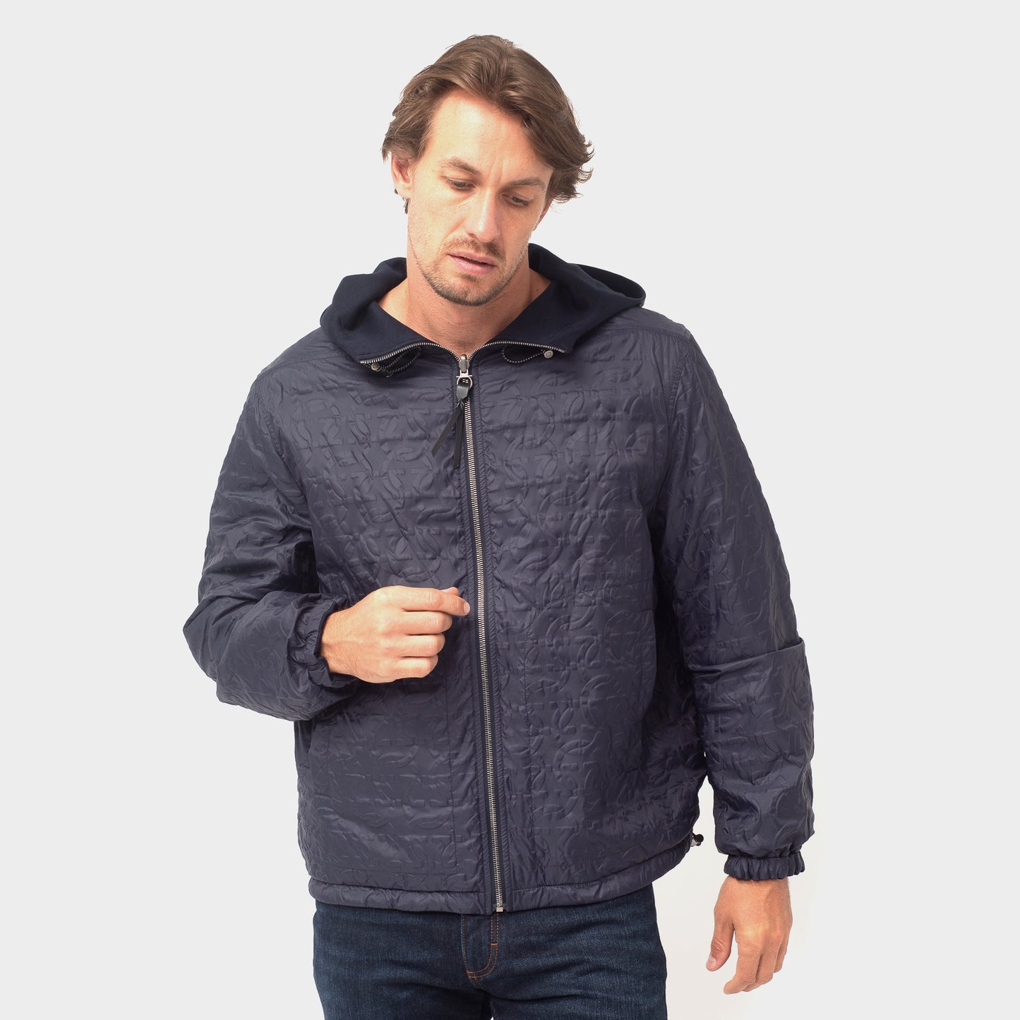 CHAQUETA FERRAGAMO AZUL ALGODON (755022-1577)