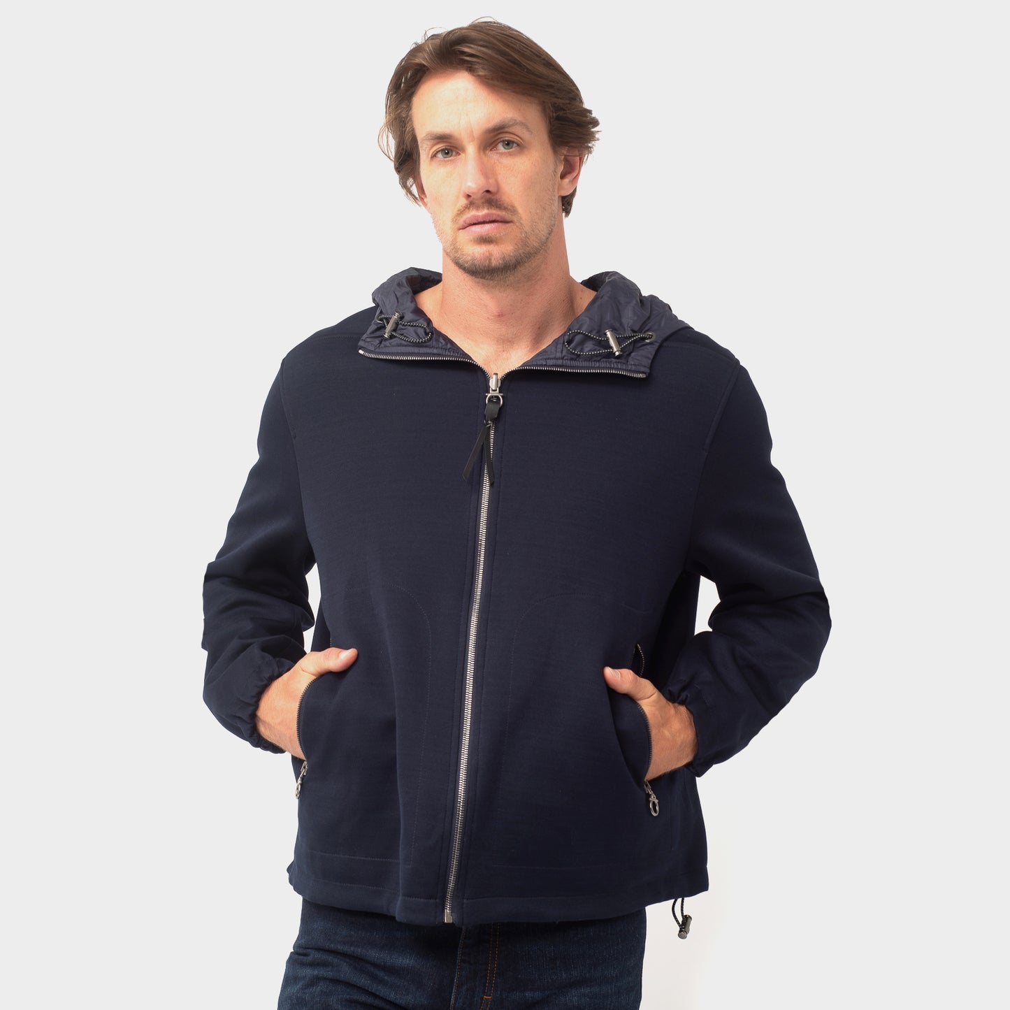 CHAQUETA FERRAGAMO AZUL ALGODON (755022-1577)