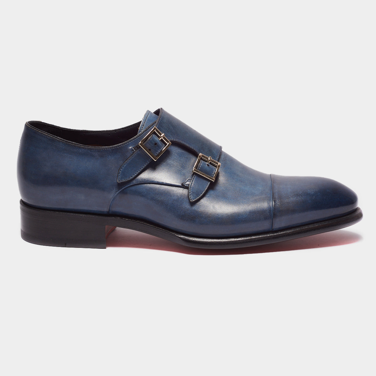 Zapato Monk Strap Azul Oscuro S.